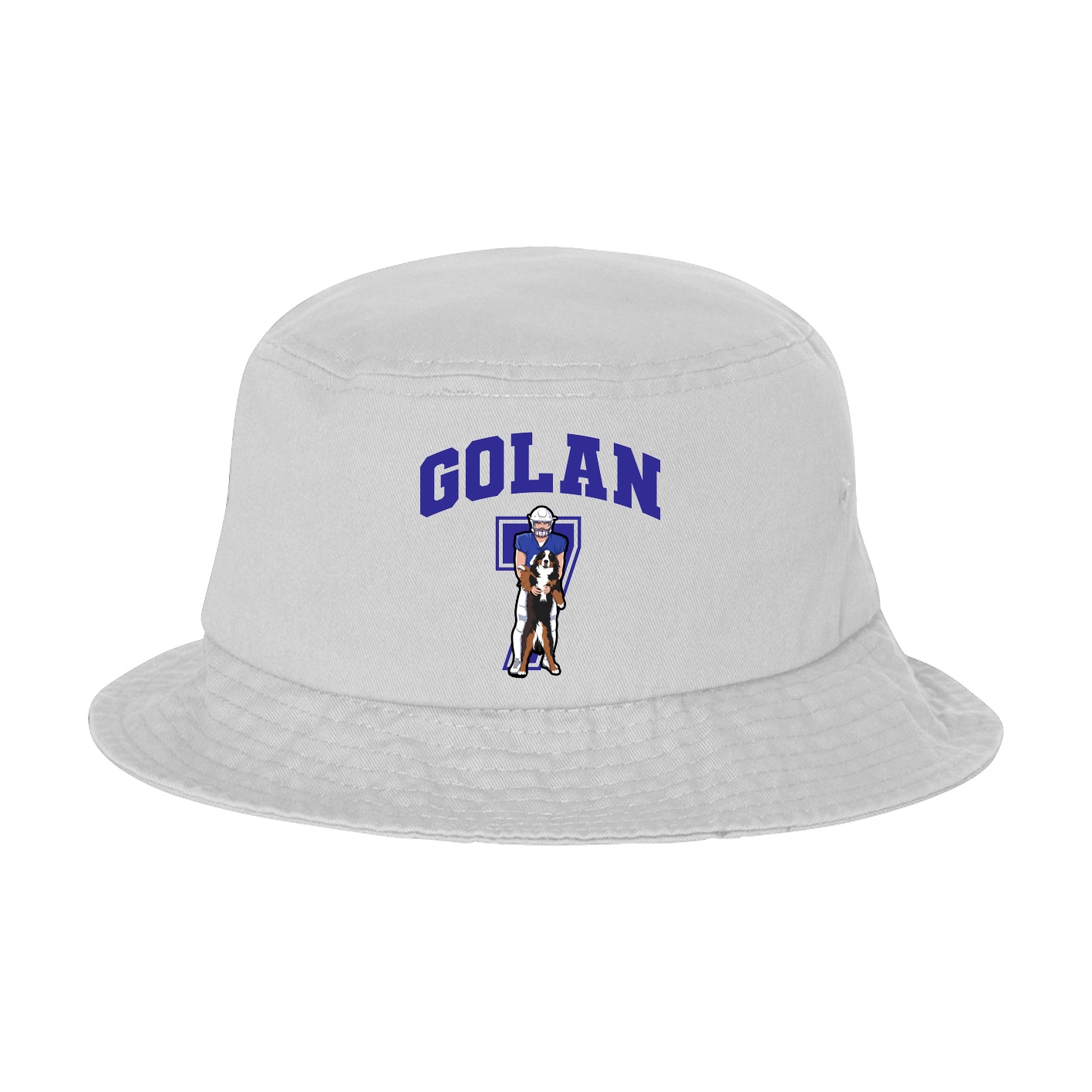 Bucket Cap — Number in White