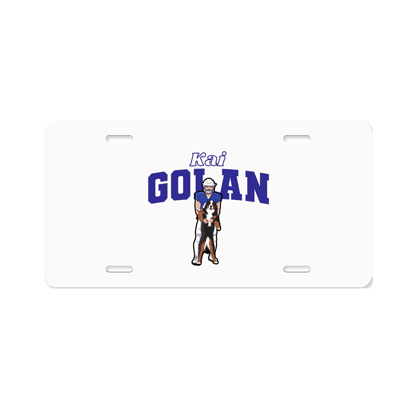License Plate — Name Arch in Classic