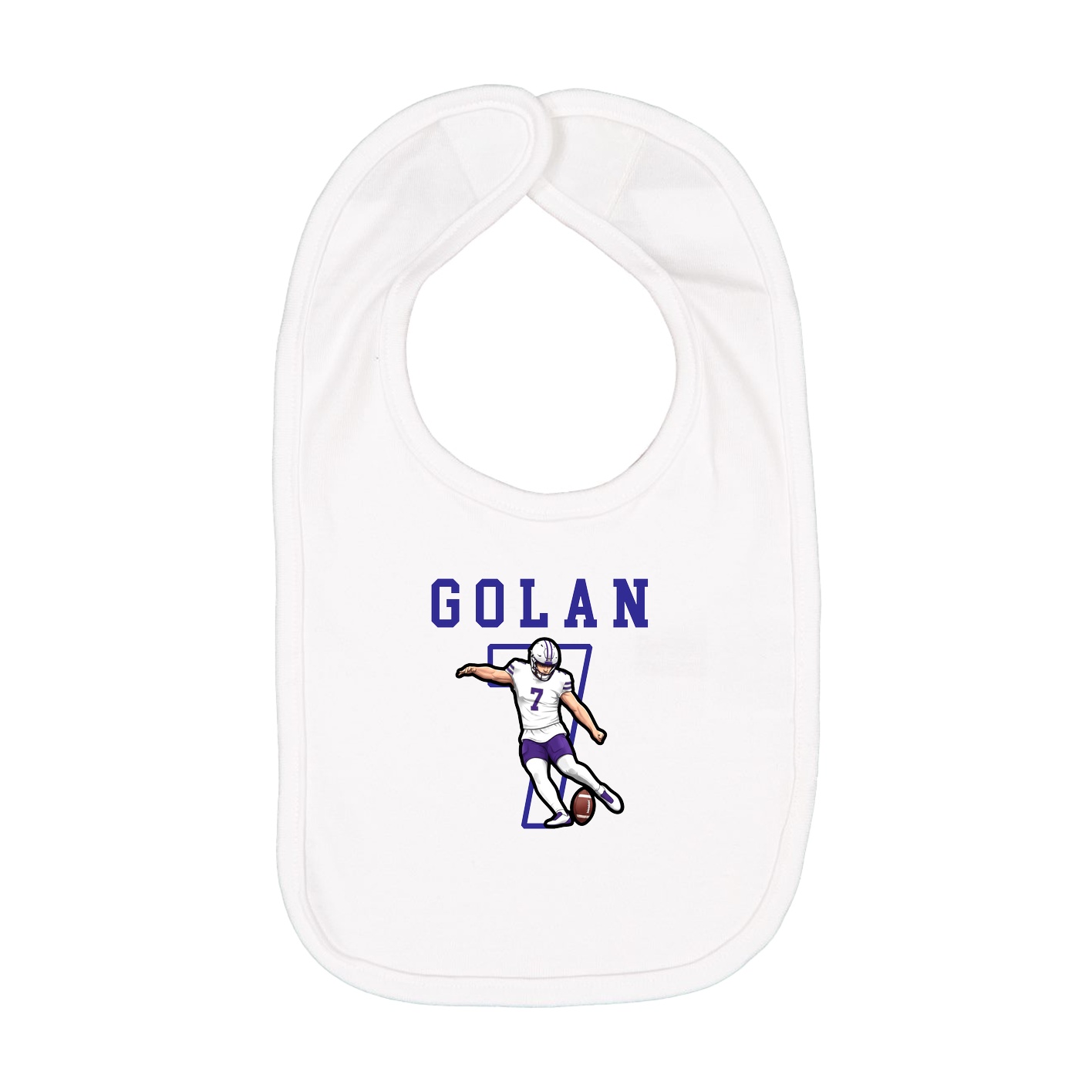 Infant Bib — Shirsey in White