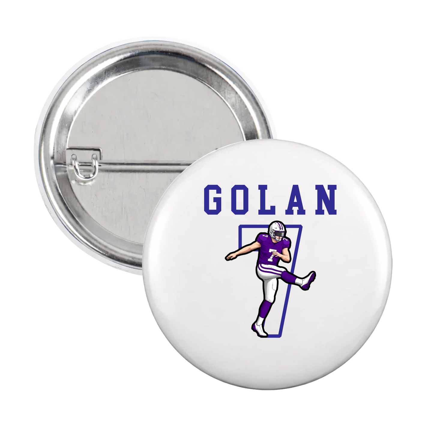 Game Day Button — Shirsey in White