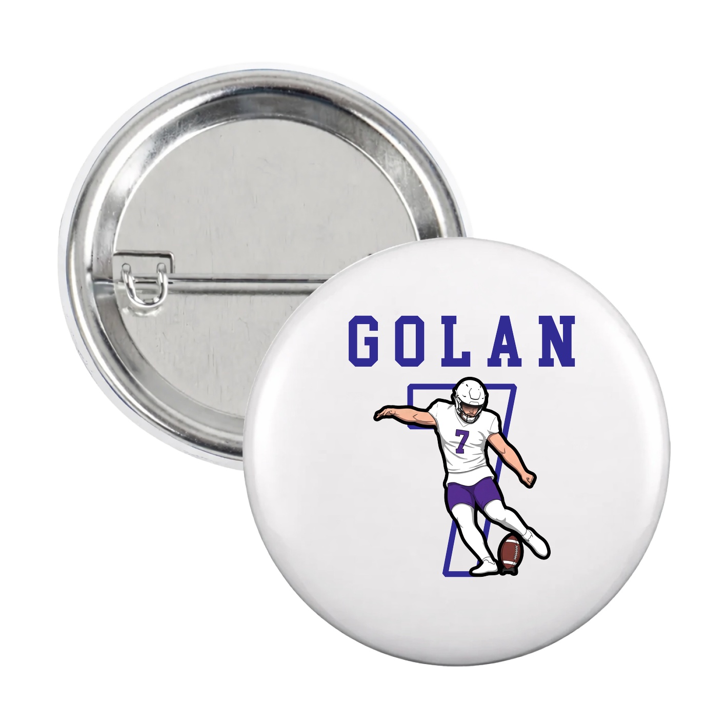 Game Day Button — Shirsey in White