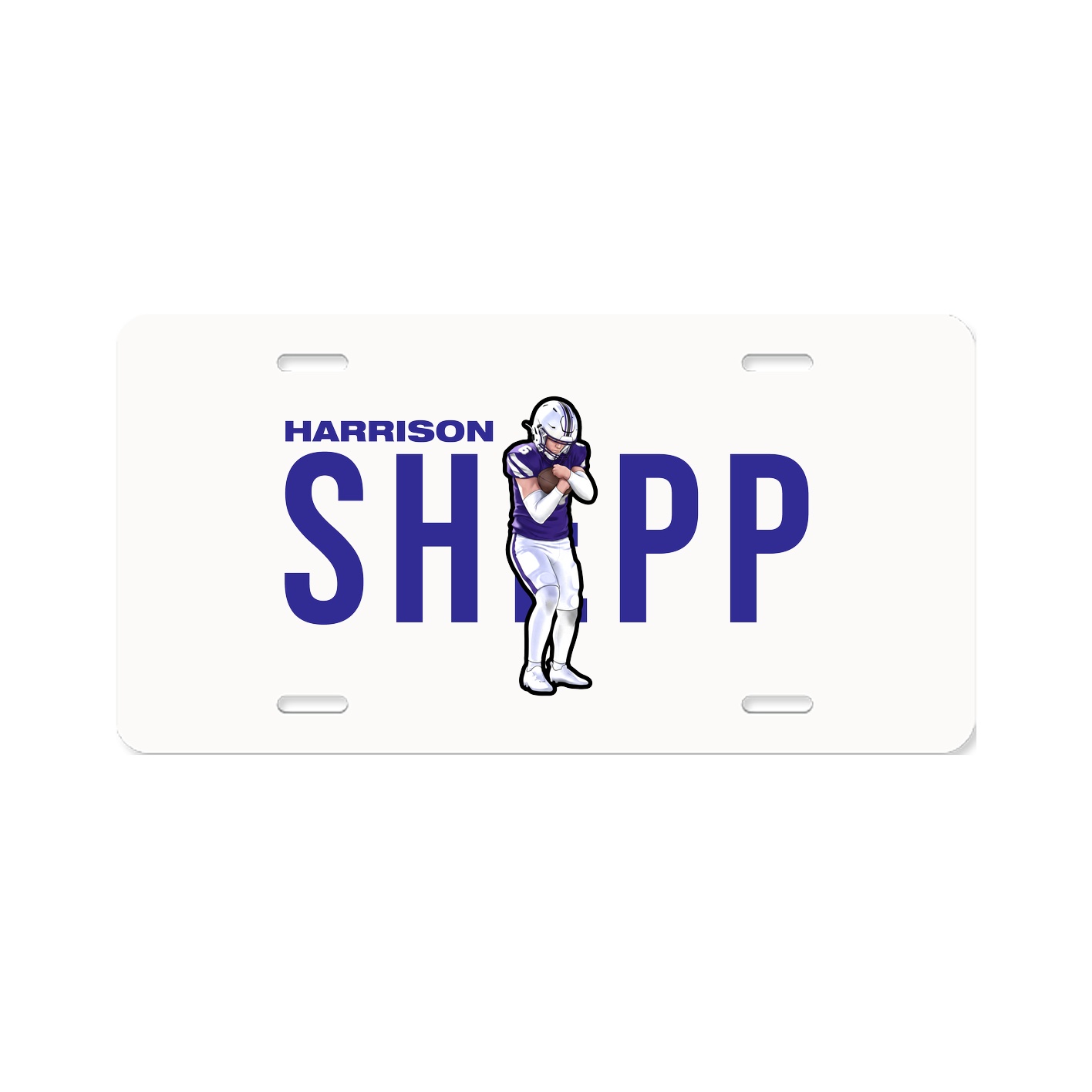 License Plate — Player Name in Classic