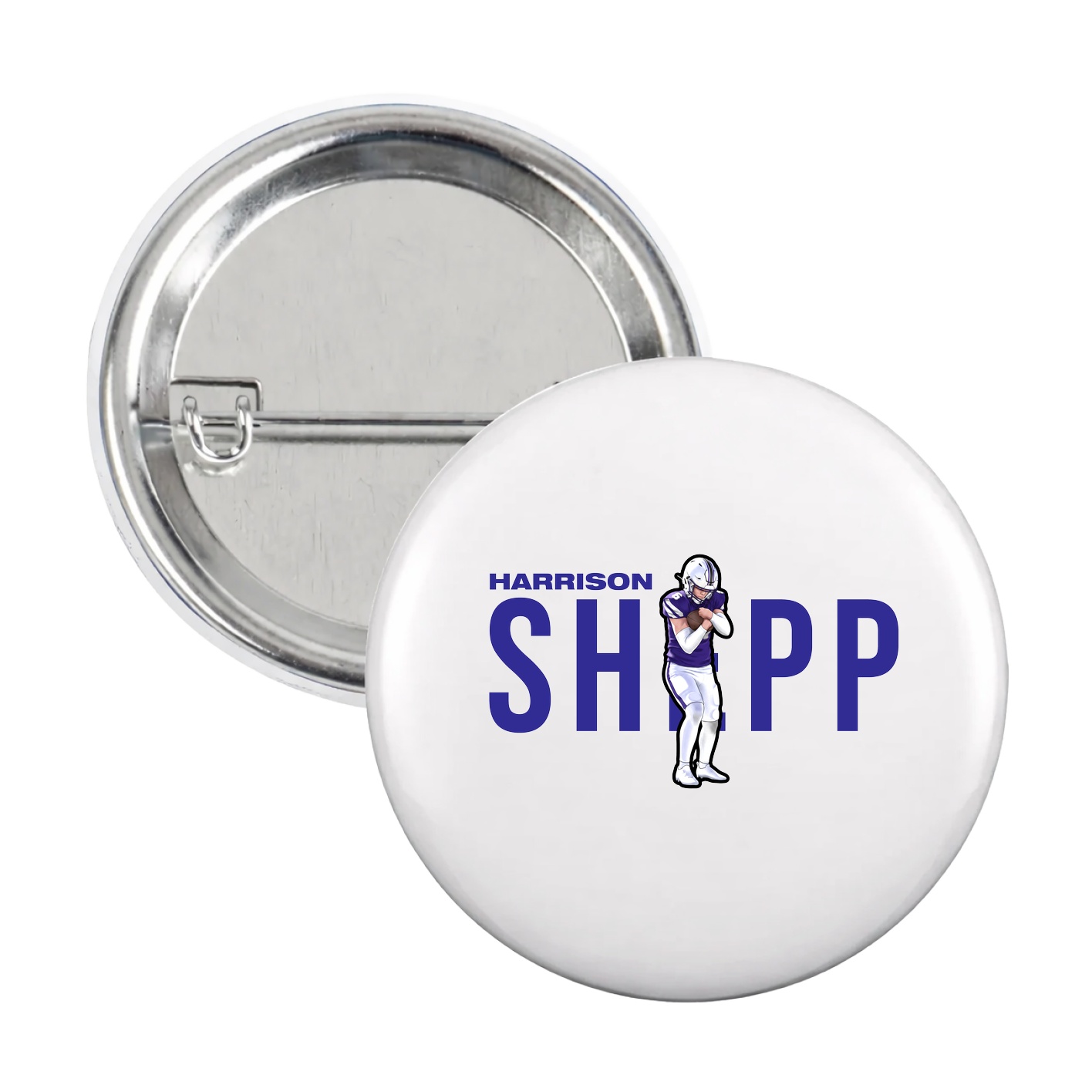 Game Day Button — Player Name in White