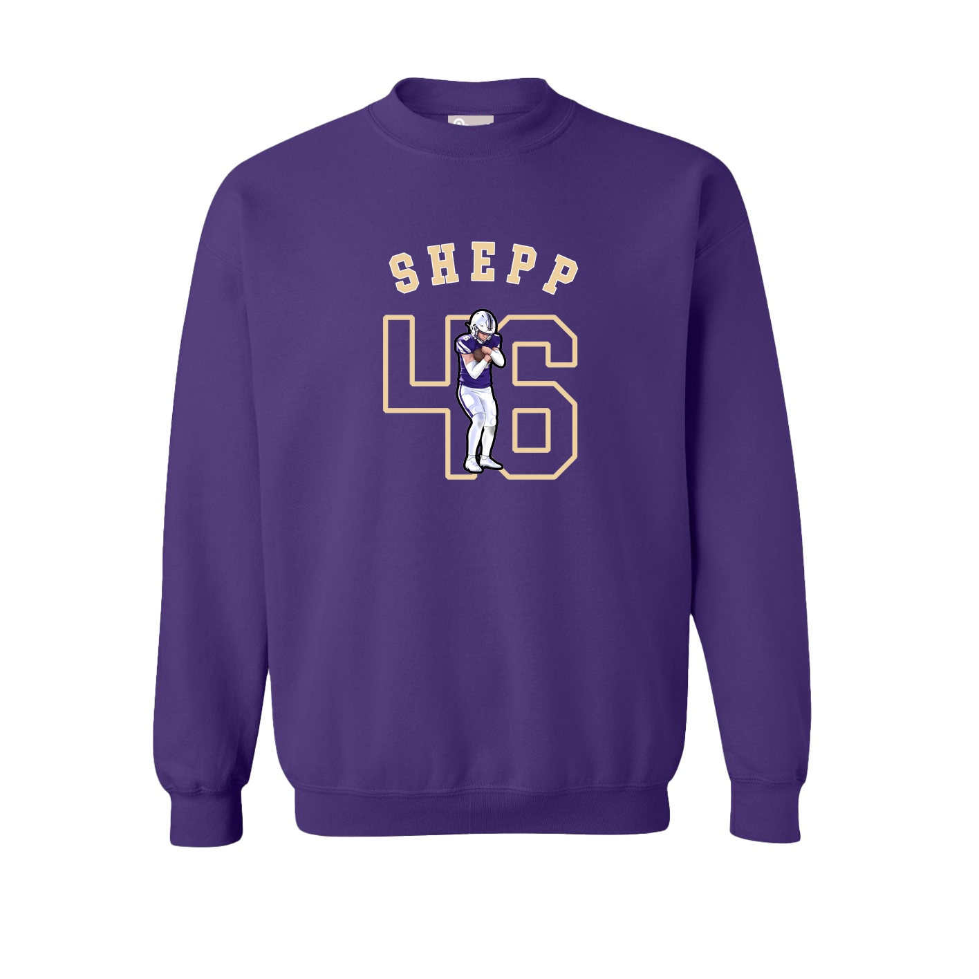 Fleece Crew — Shirsey Arch in Purple
