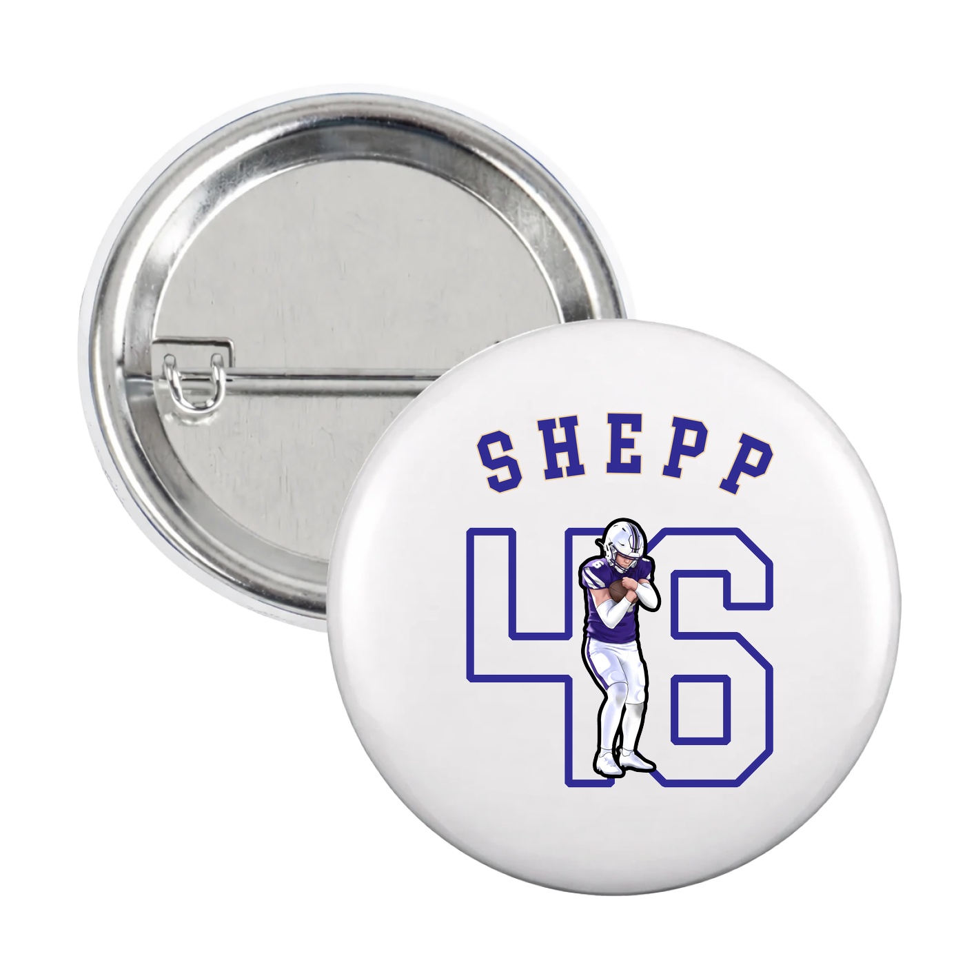 Game Day Button — Shirsey Arch in White