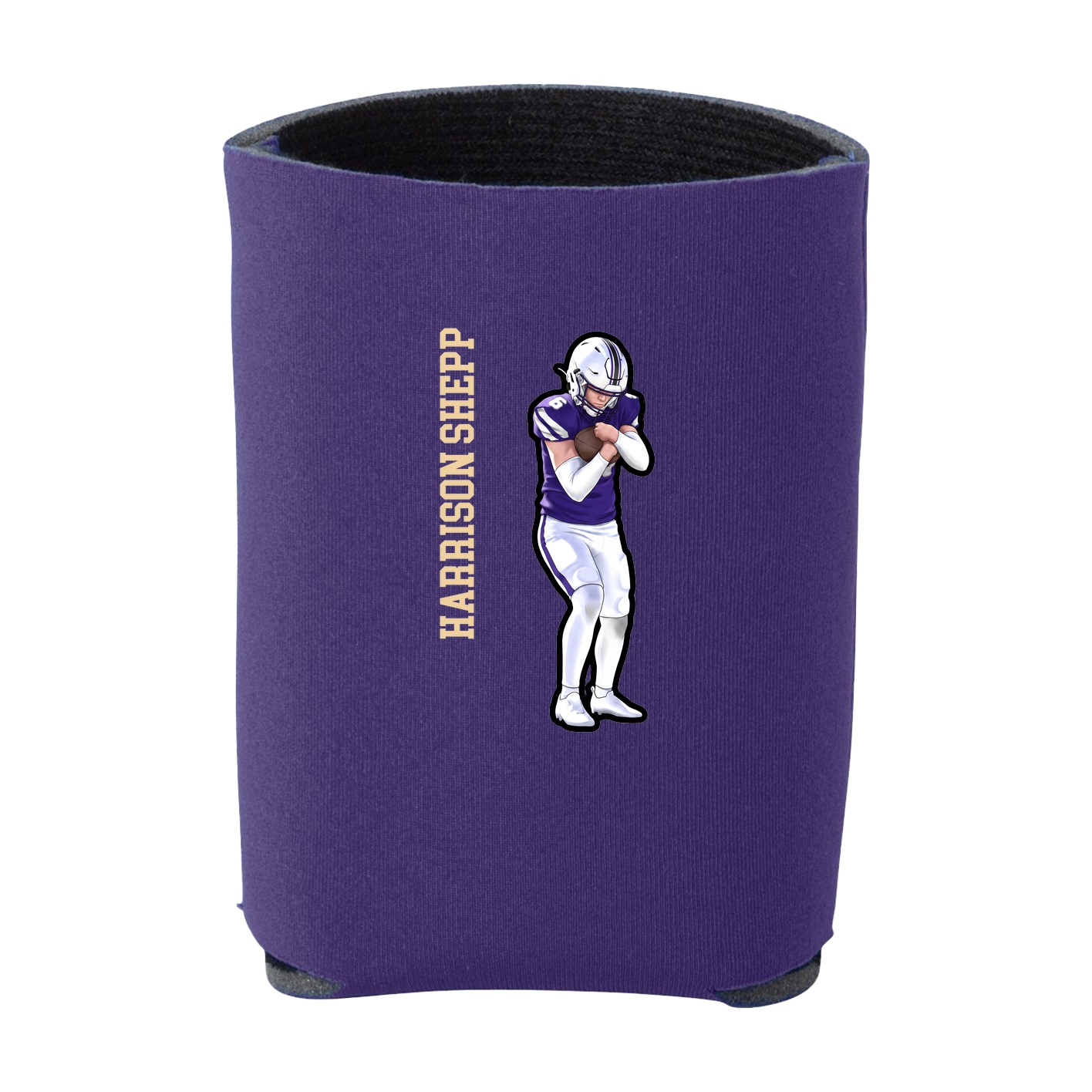 Can Holder — Name Vertical in Purple