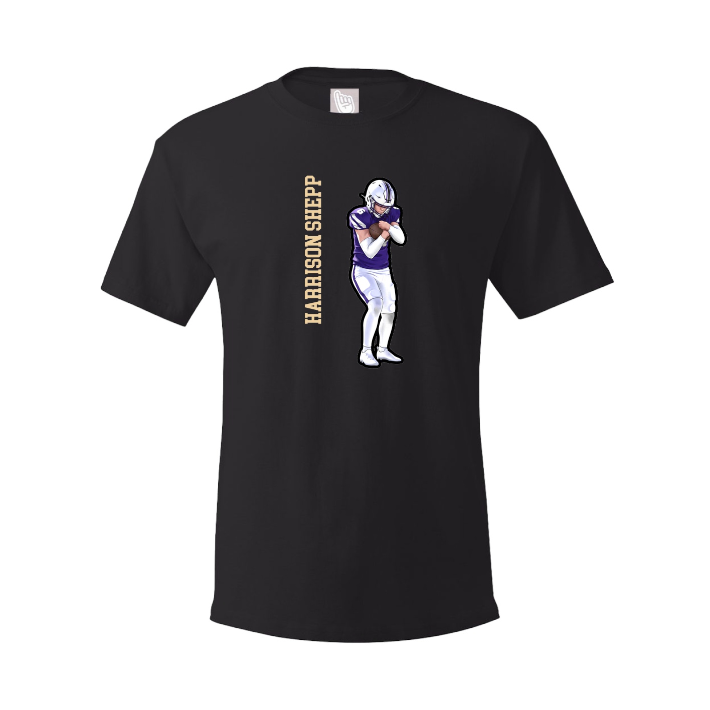 Tee — Name Vertical in Black