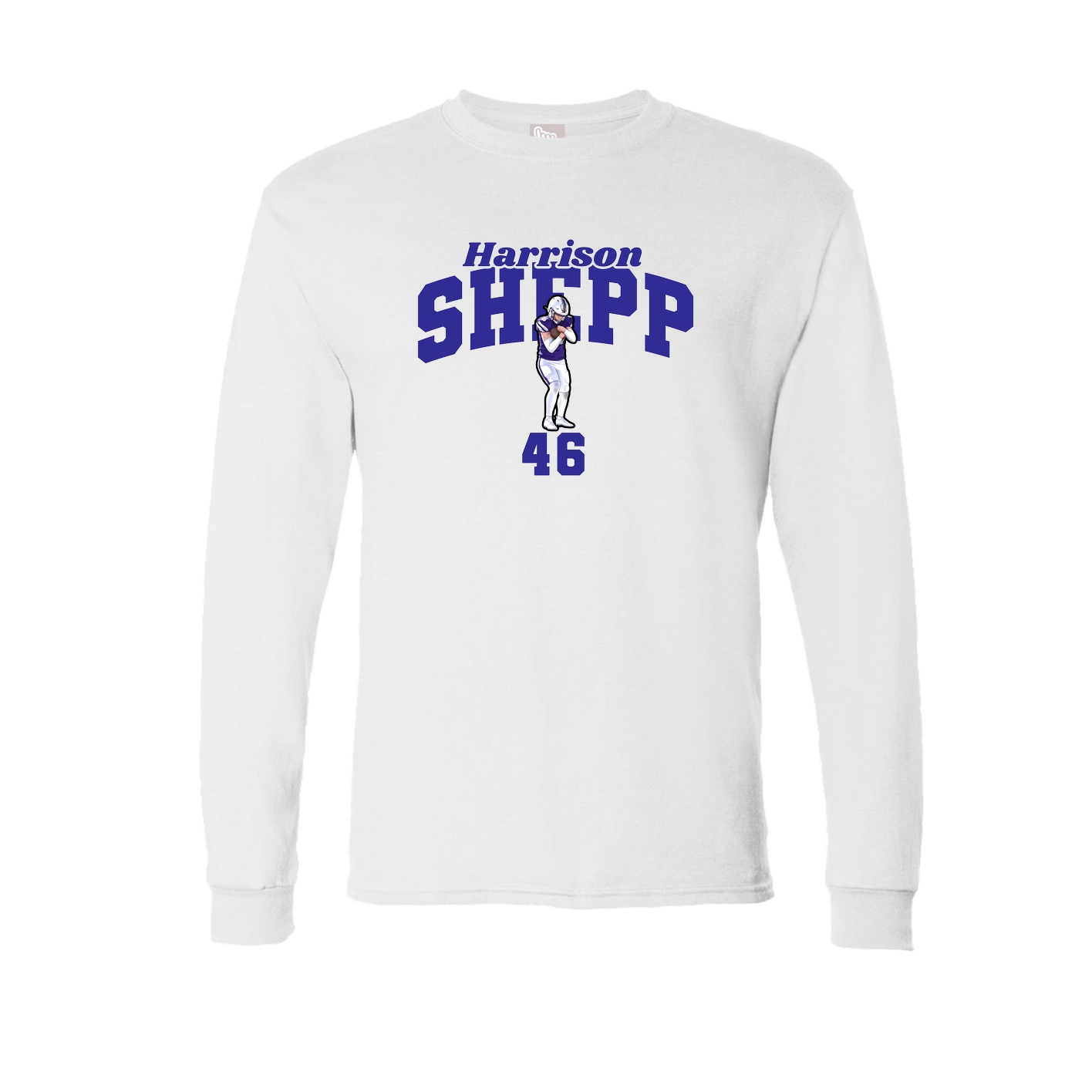 Long Sleeve Tee — Signature Arch in White