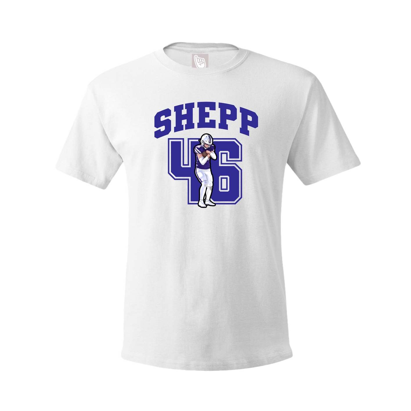 Youth Tee — Number in White