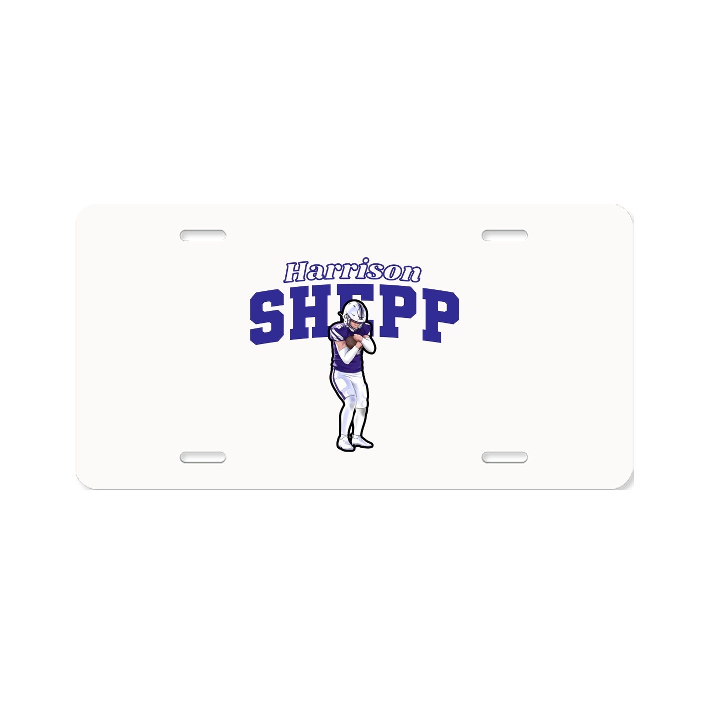 License Plate — Name Arch in Classic