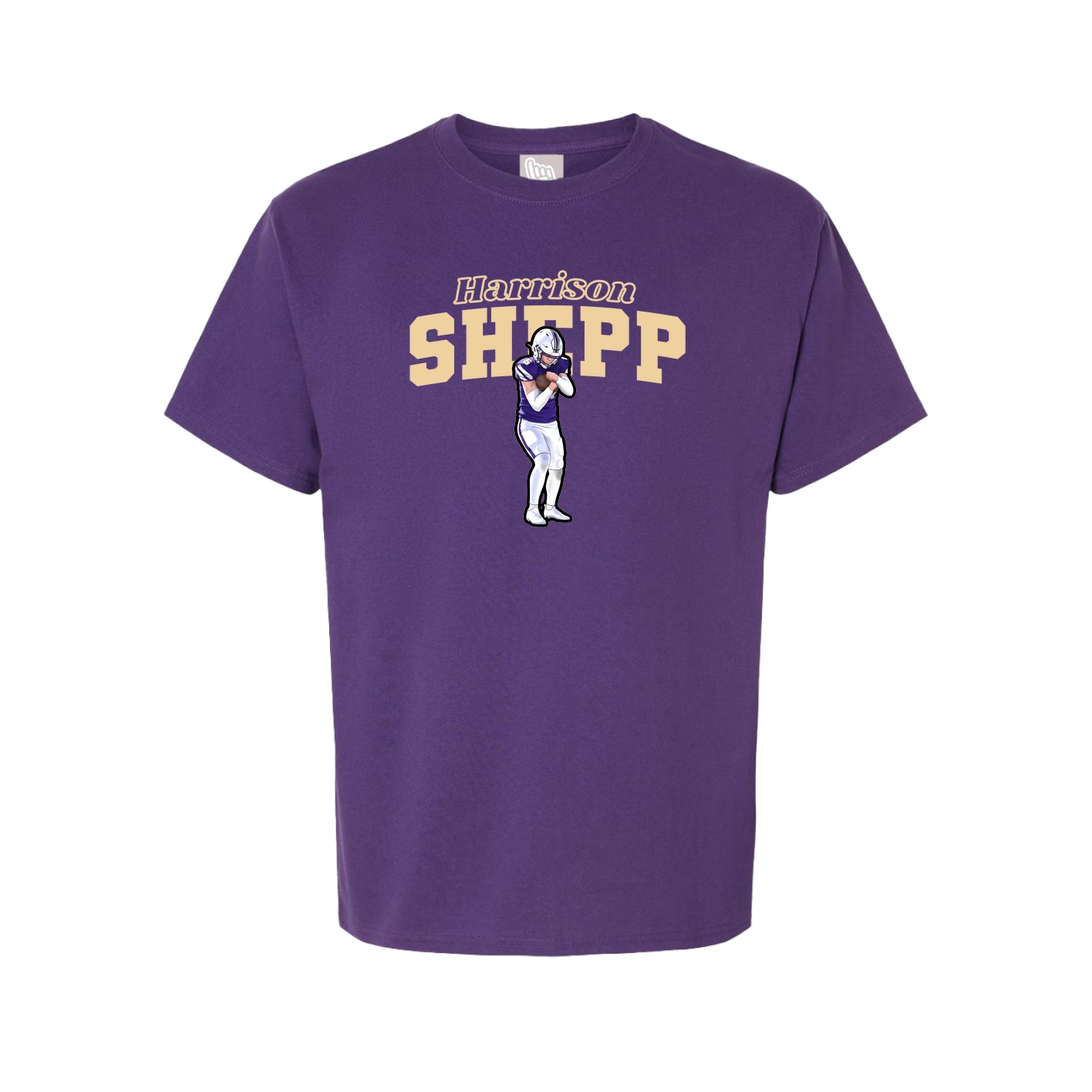 Youth Tee — Name Arch in Purple