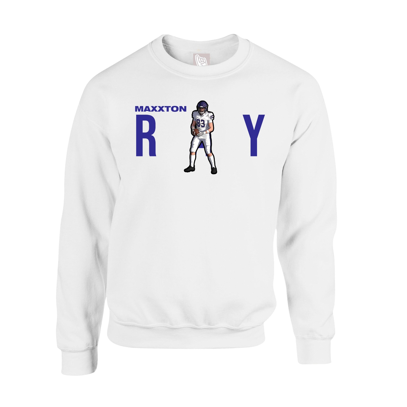 Fleece Crew — Player Name in White