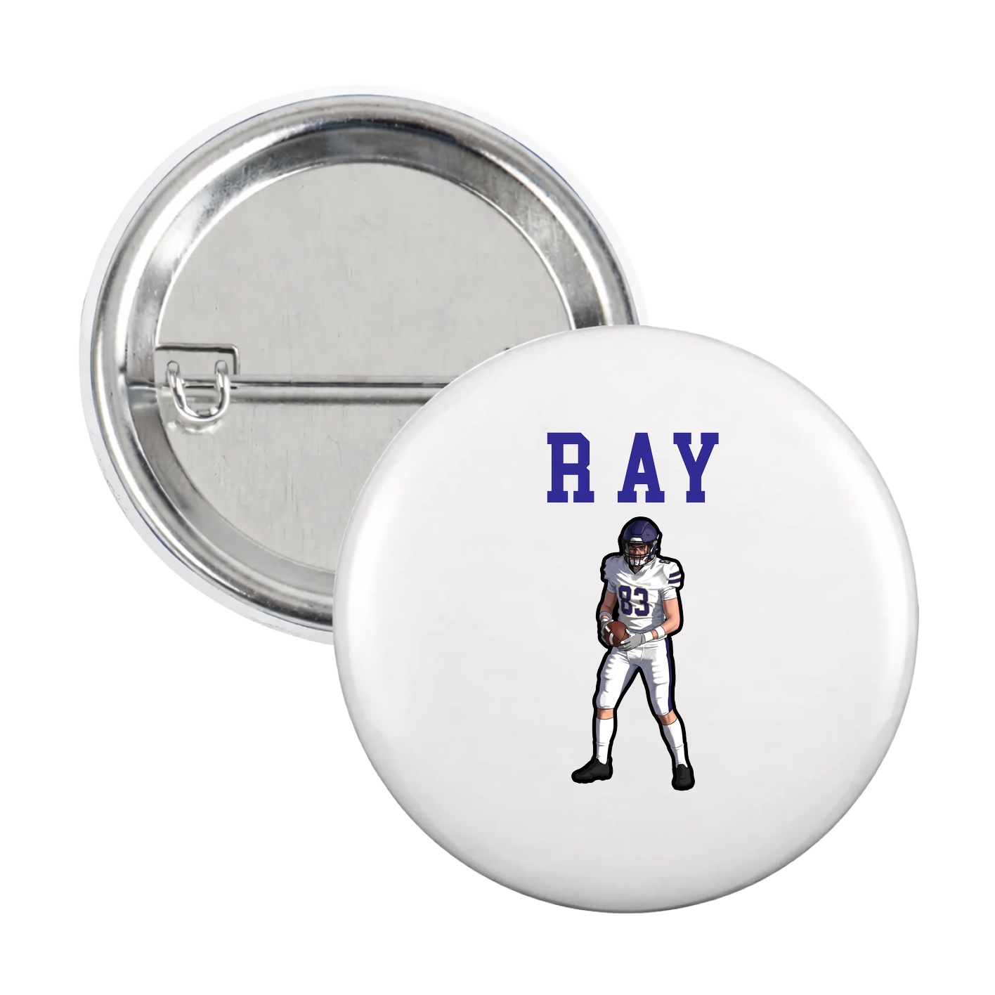 Game Day Button — Shirsey in White