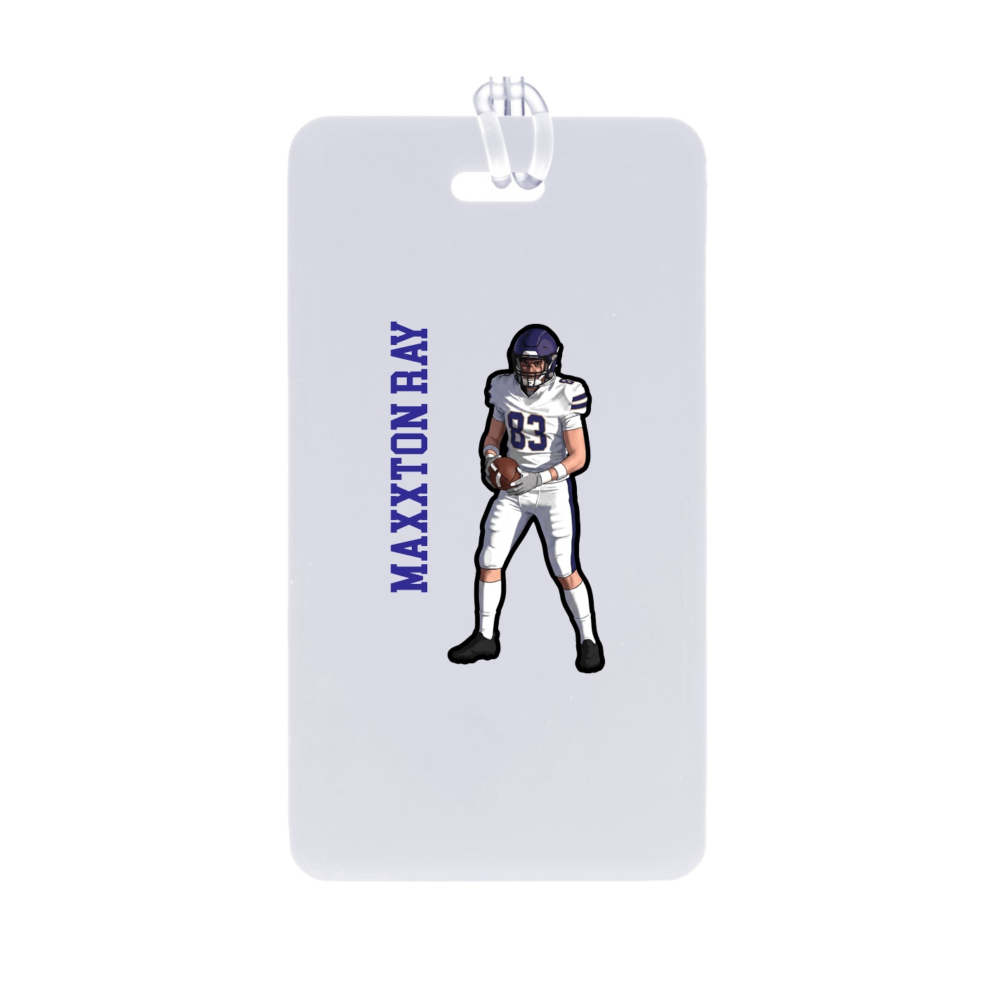 Bag Tag — Name Vertical in Classic