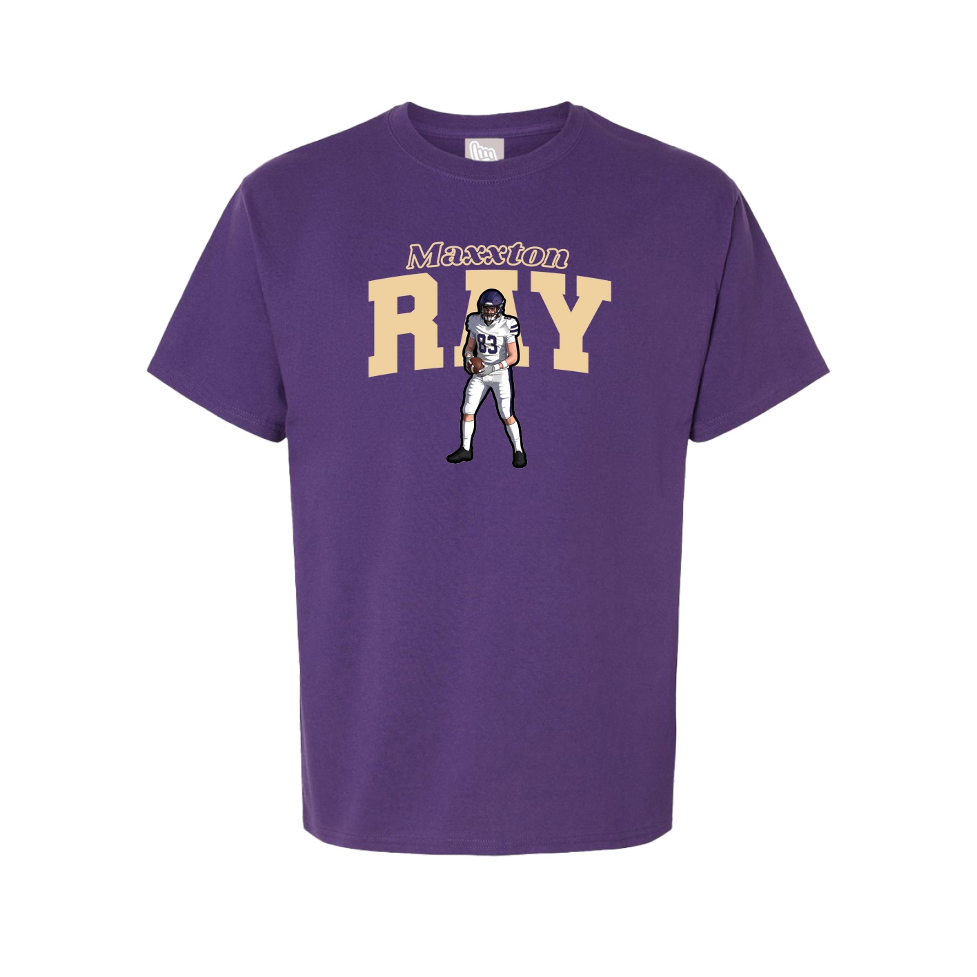 Youth Tee — Name Arch in Purple