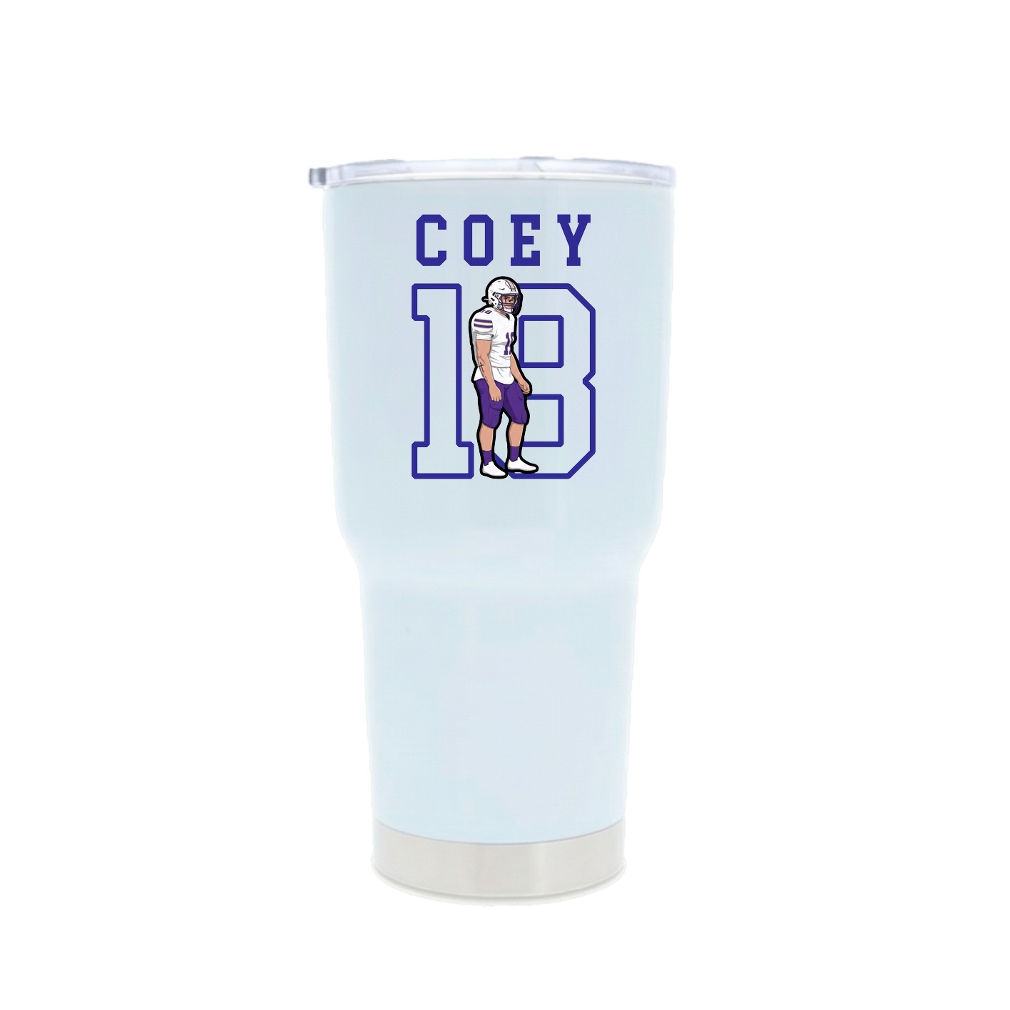 30oz Stainless Steel Tumbler — Shirsey in White