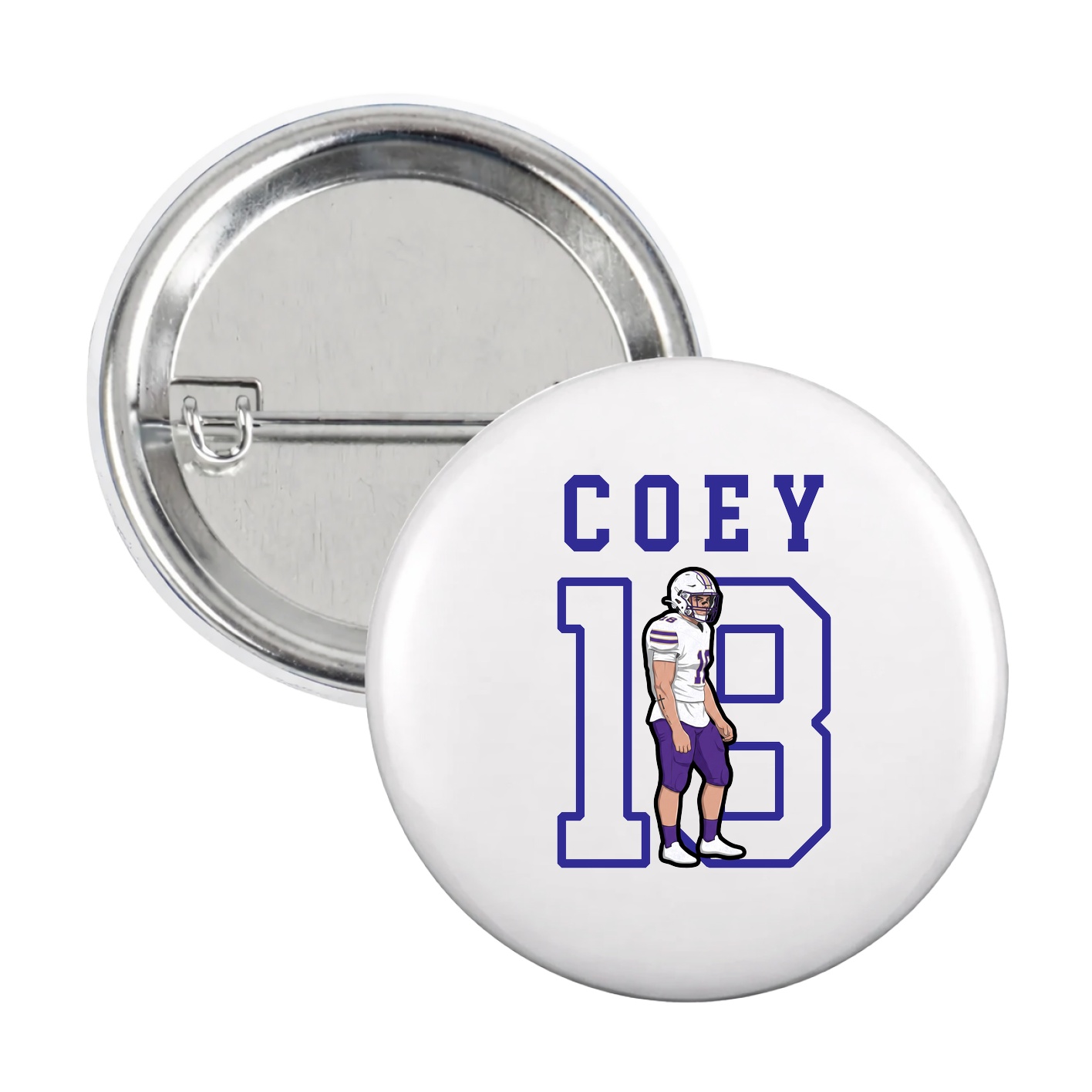 Game Day Button — Shirsey in White