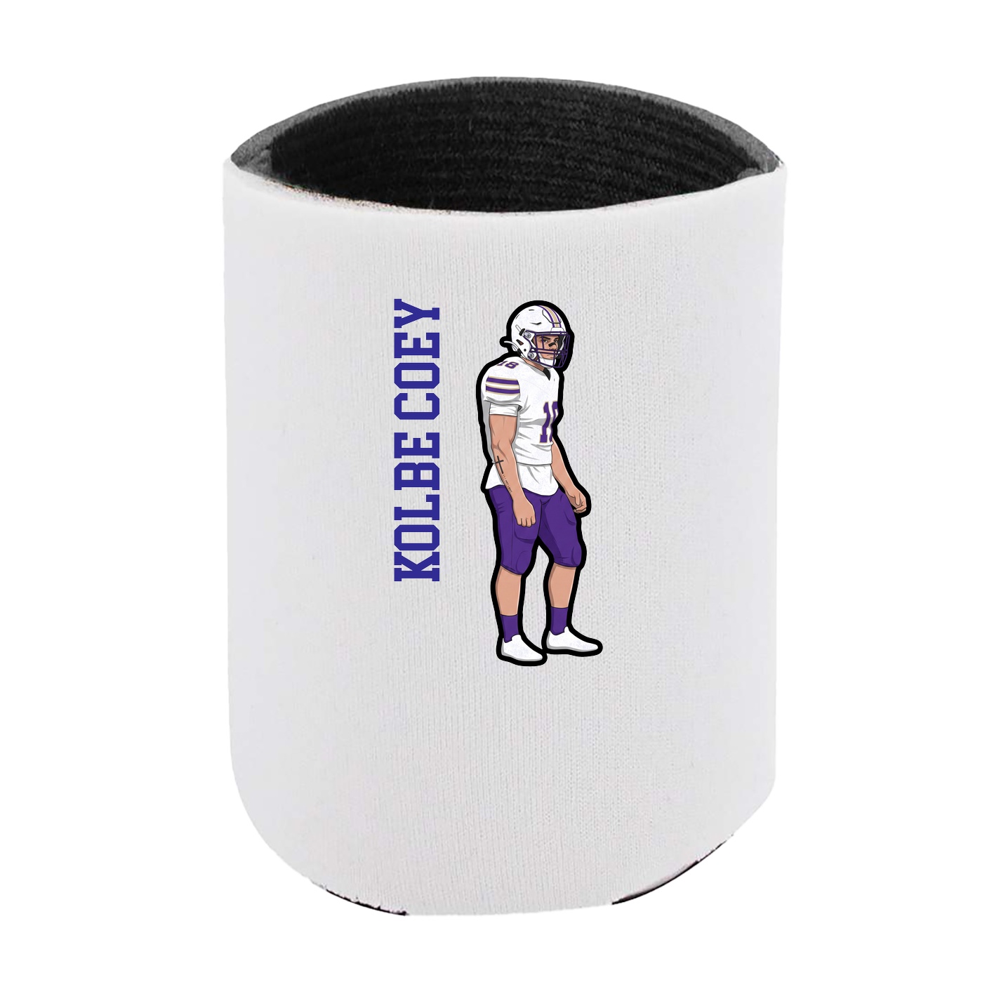 Can Holder — Name Vertical in White