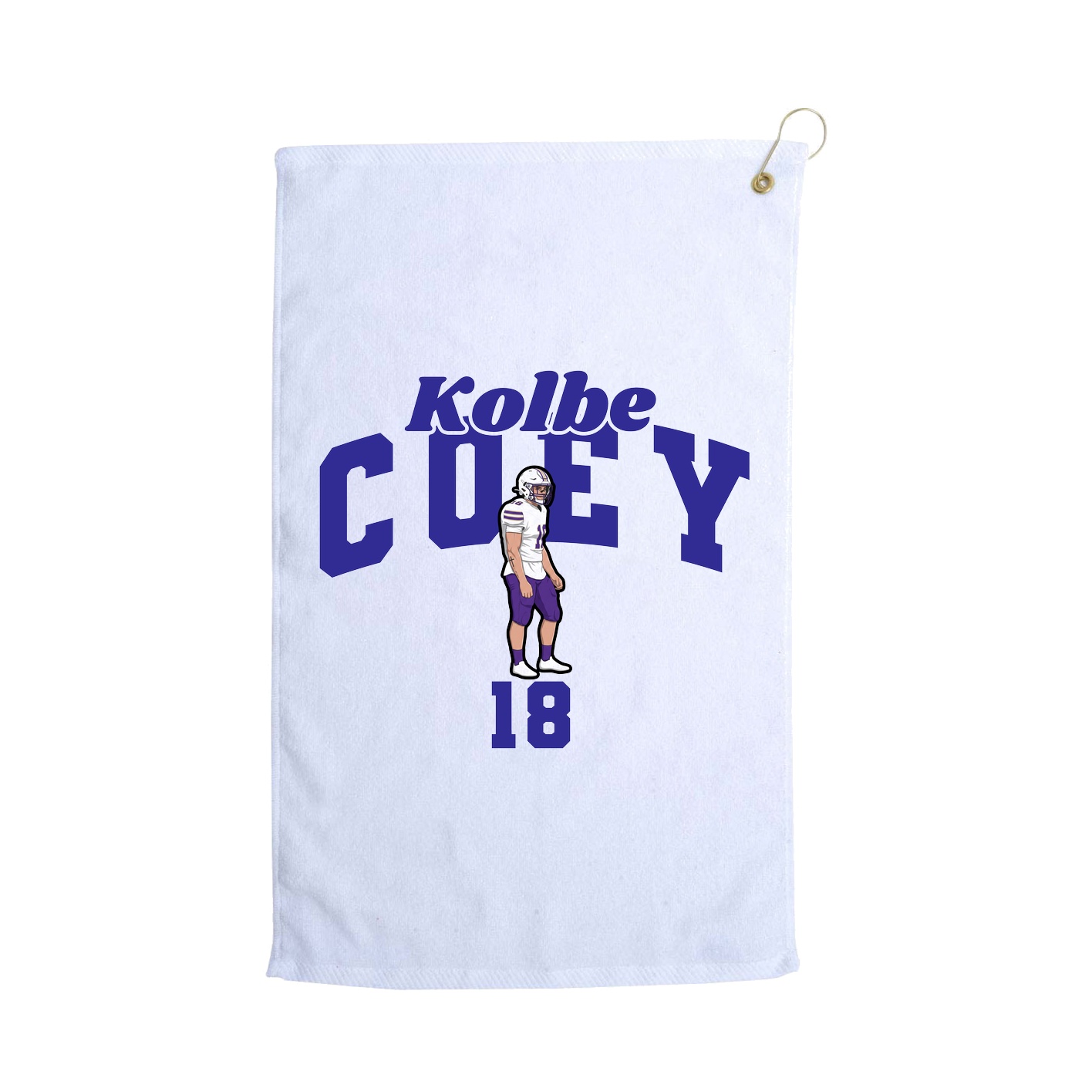 Golf Towel — Signature Arch in White