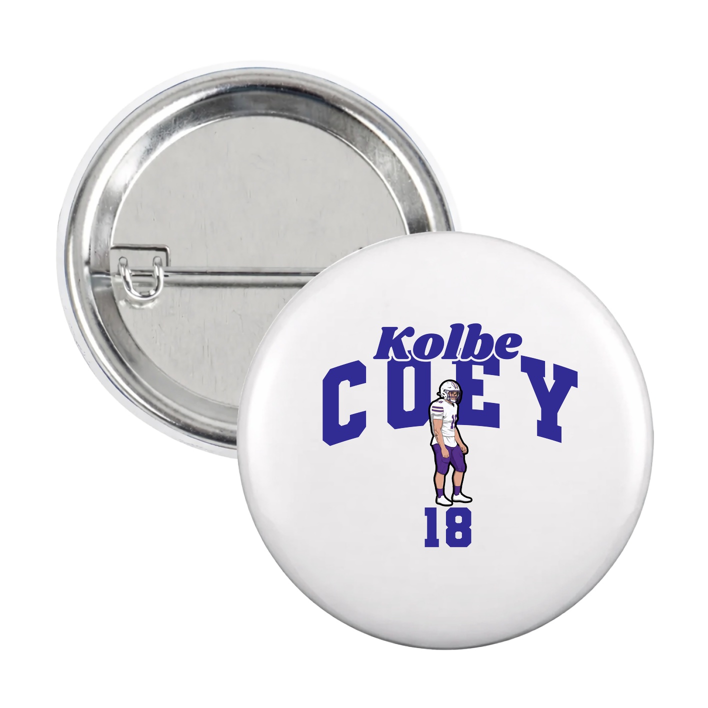 Game Day Button — Signature Arch in White