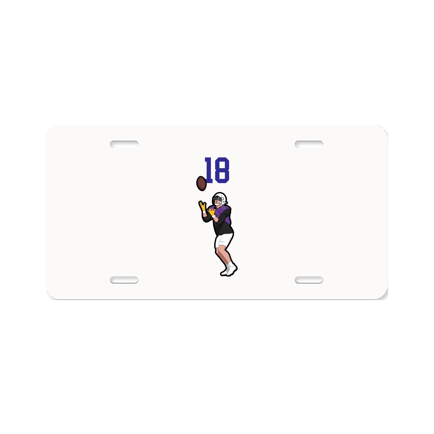 License Plate — Number Top in Classic