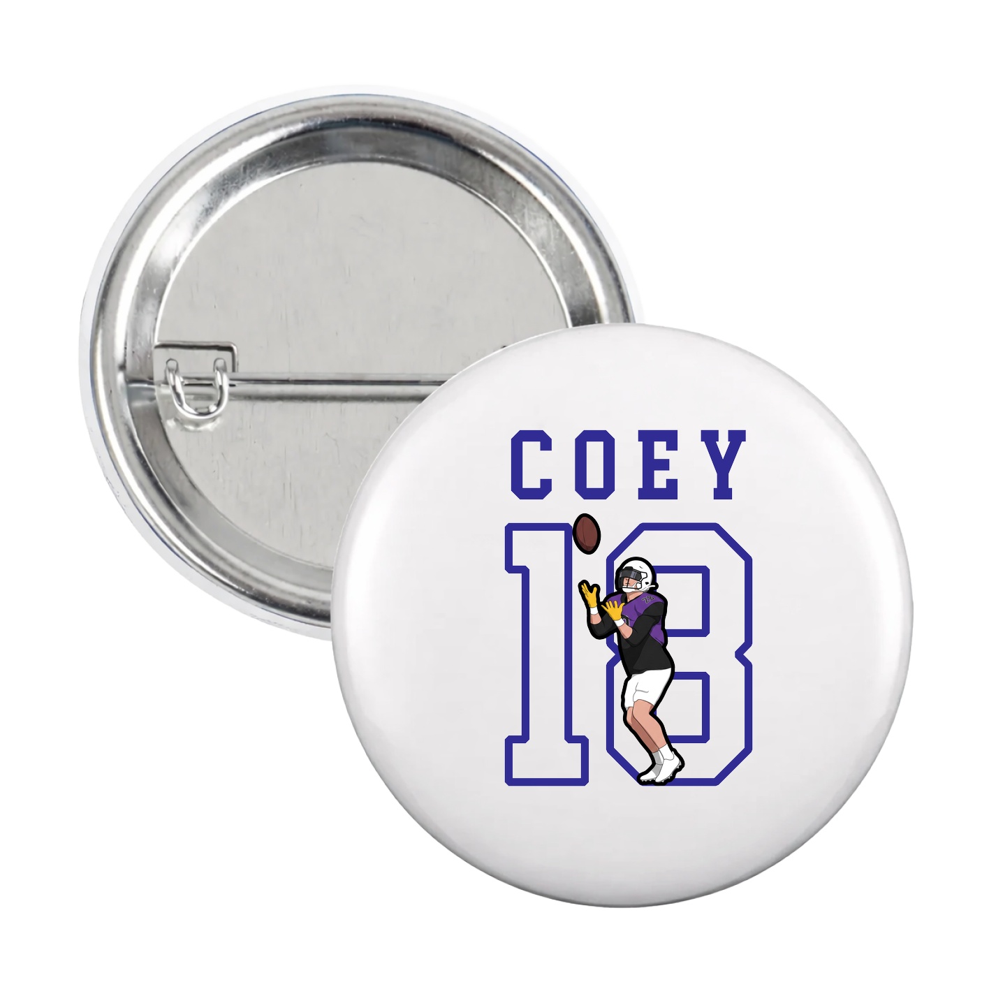 Game Day Button — Shirsey in White