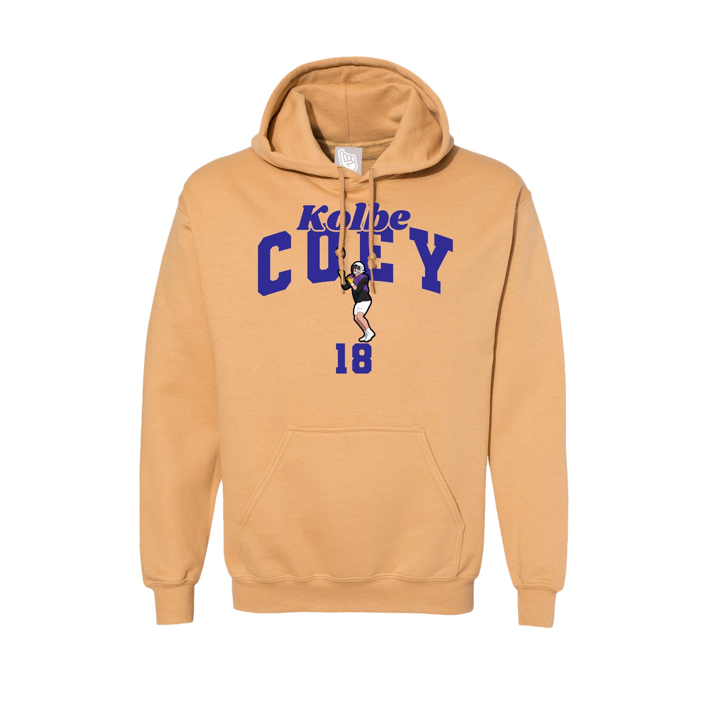 Hoodie — Signature Arch in Vegas Gold