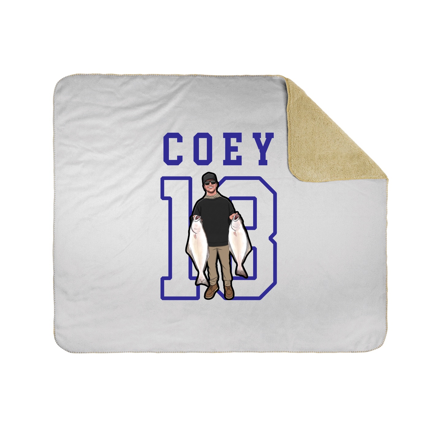Throw Blanket — Shirsey in White