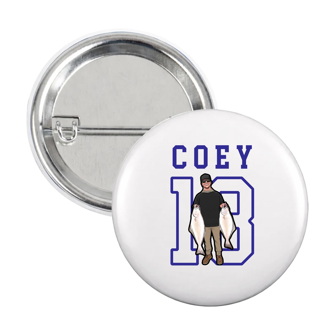Game Day Button — Shirsey in White