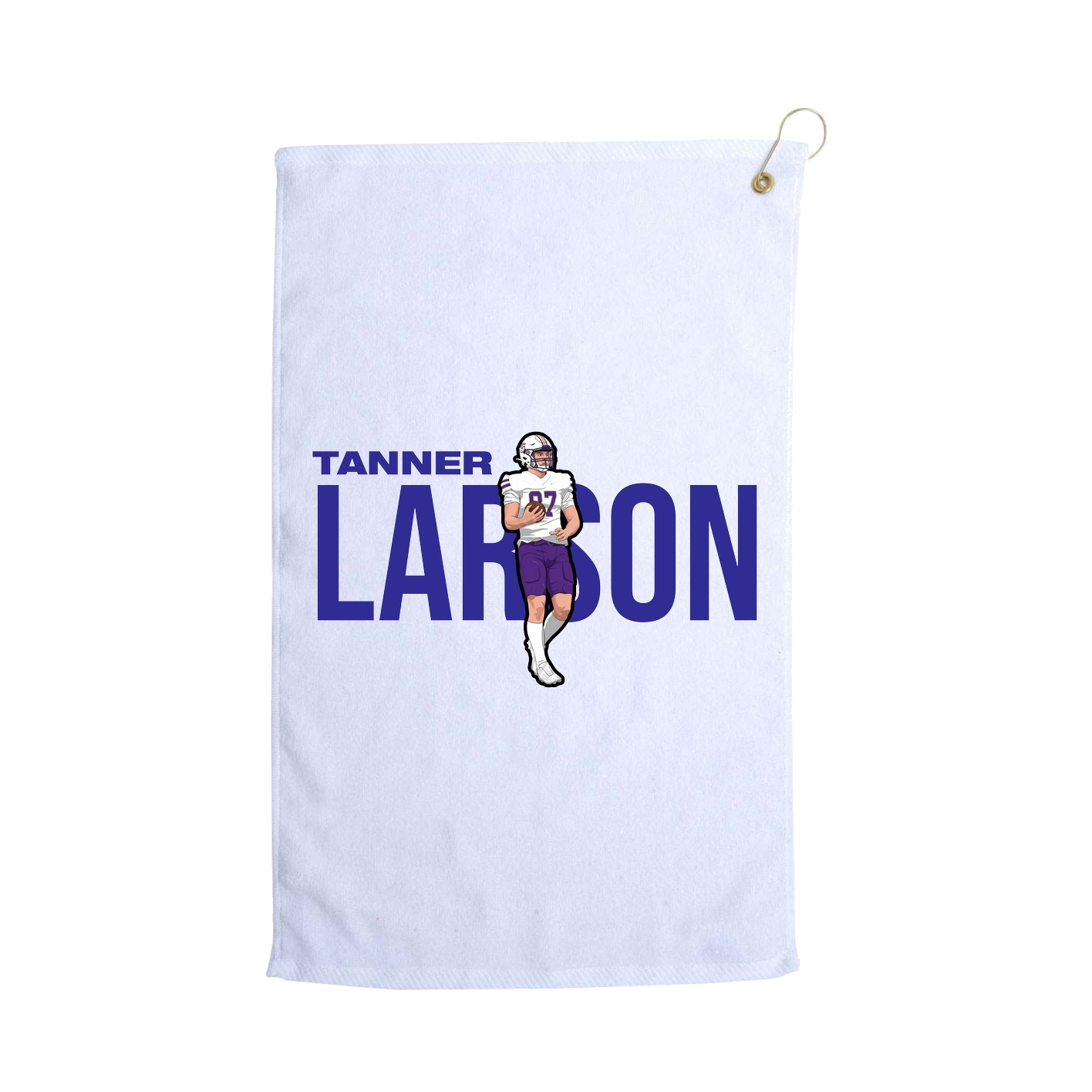 Golf Towel — Player Name in White