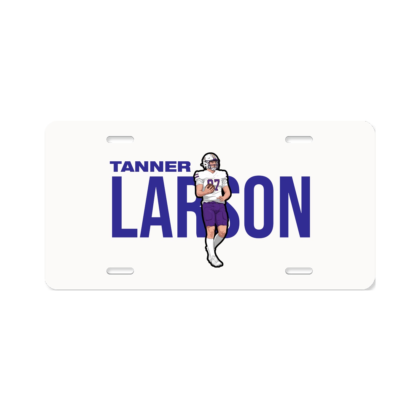 License Plate — Player Name in Classic
