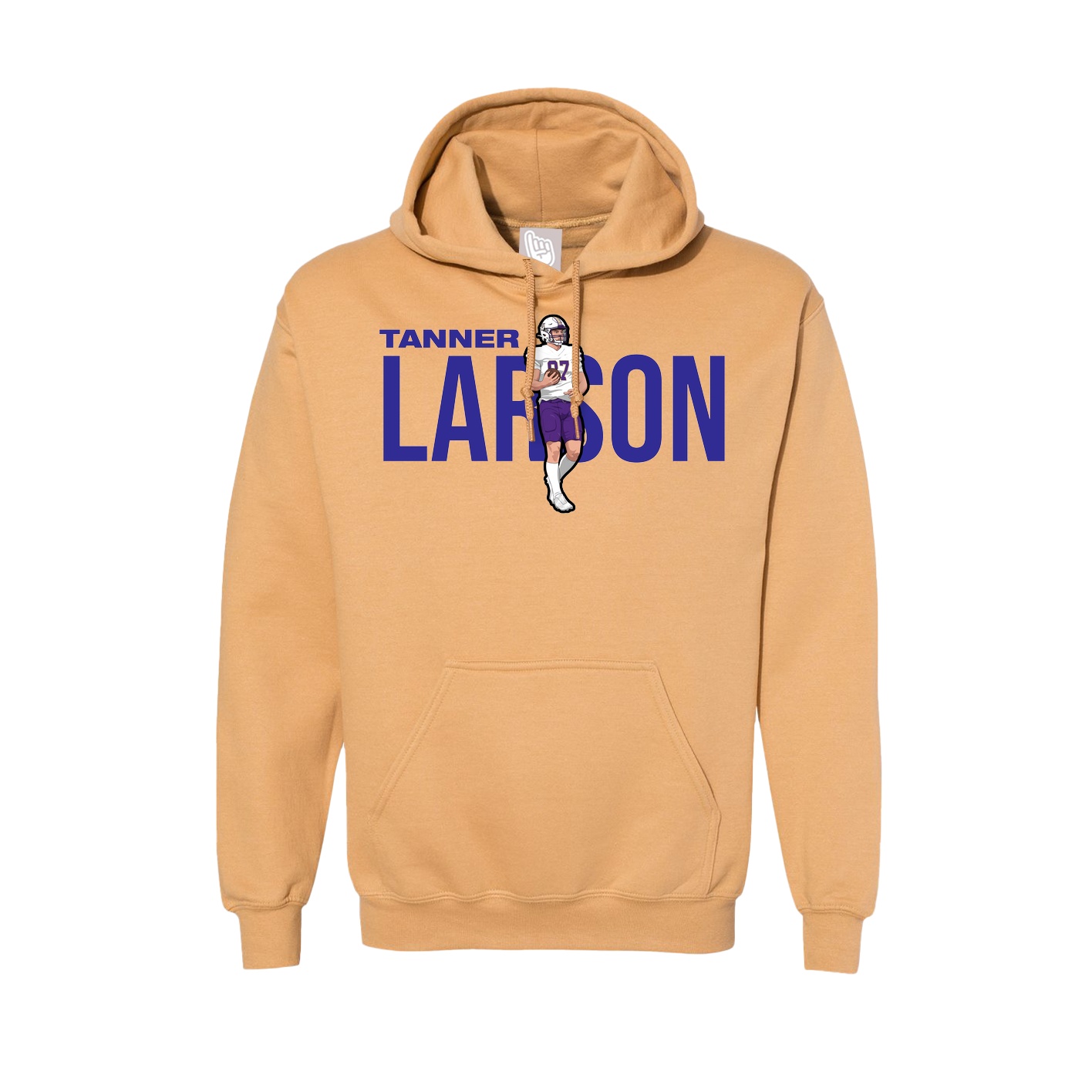 Hoodie — Player Name in Vegas Gold