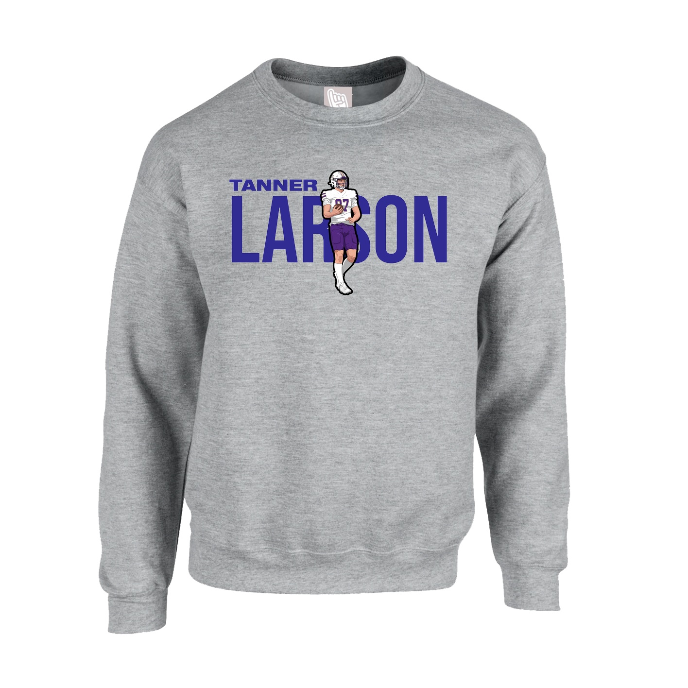 Fleece Crew — Player Name in Grey