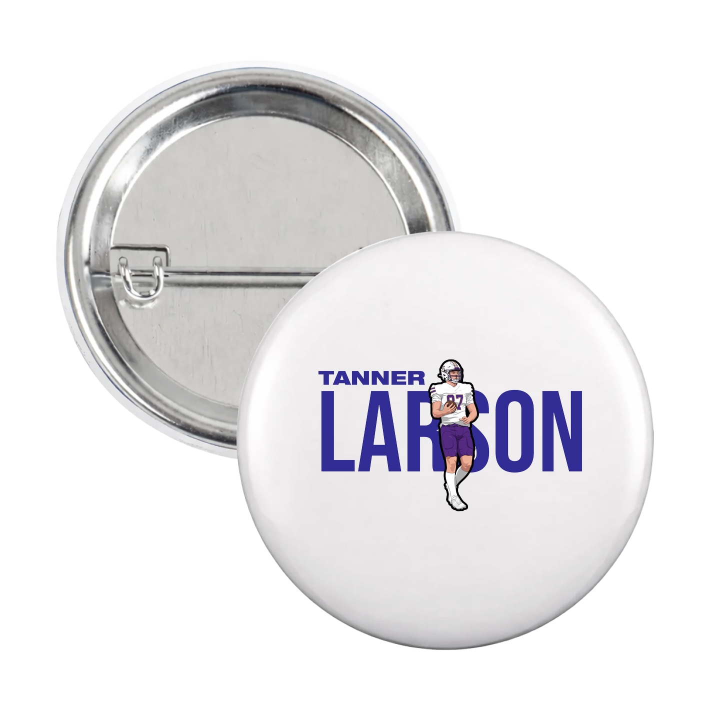 Game Day Button — Player Name in White