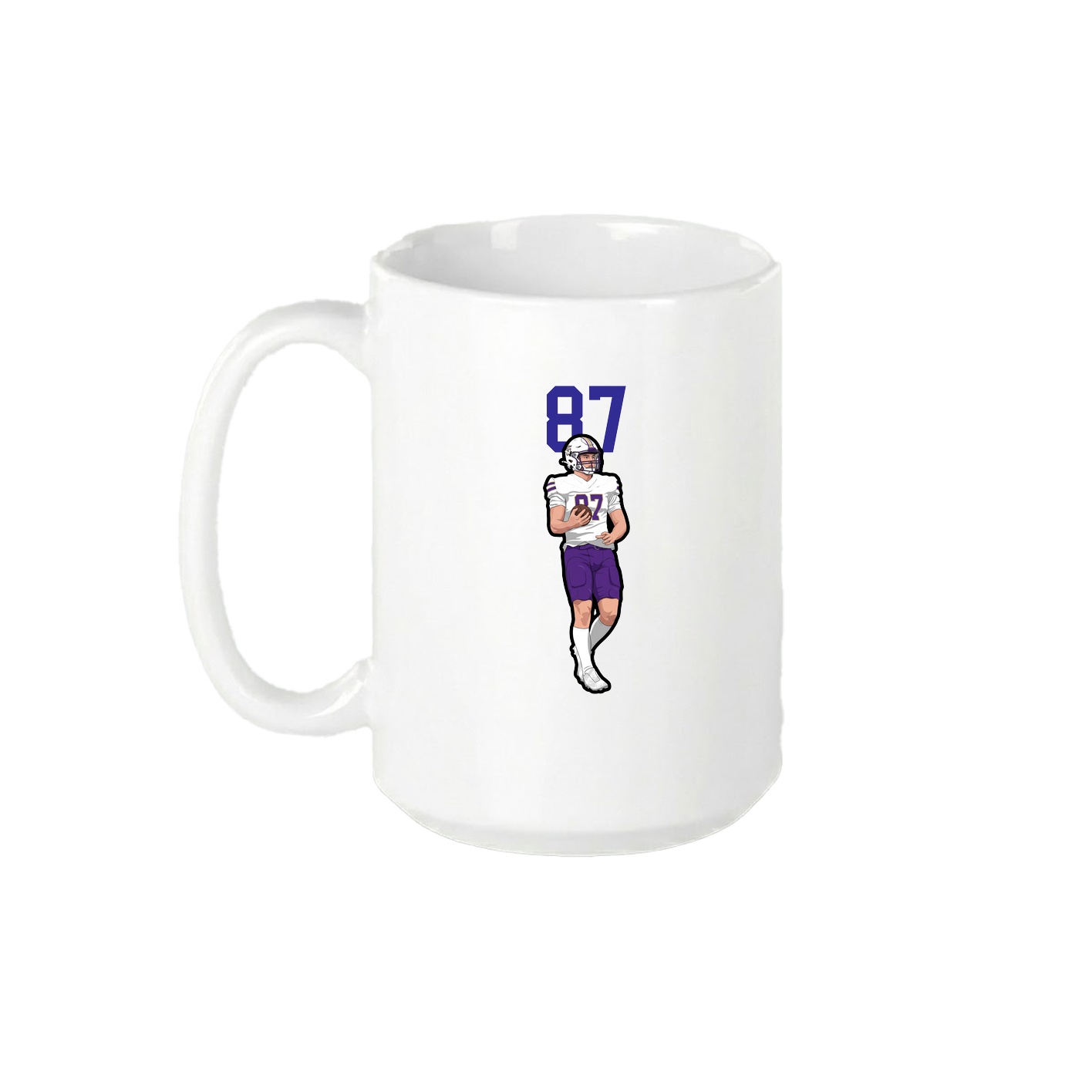 15oz Coffee Mug — Number Top in White