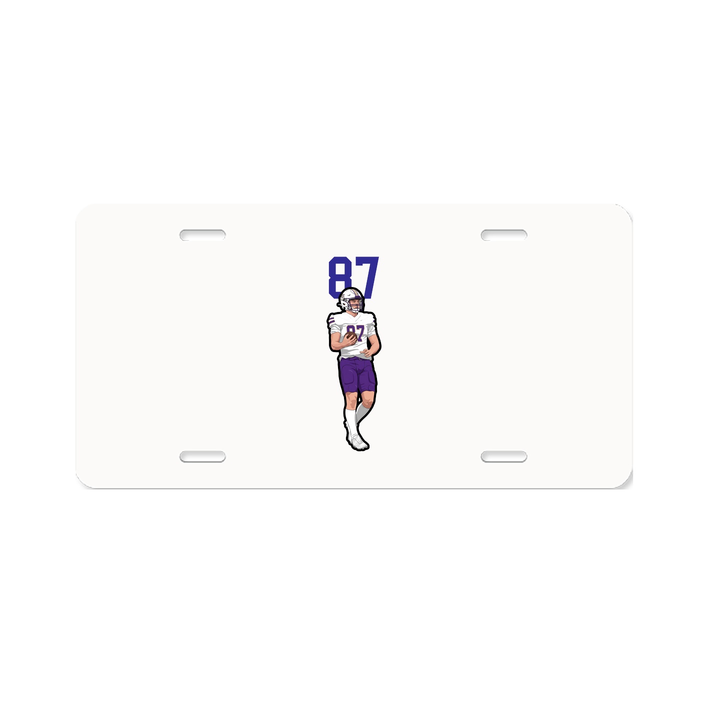 License Plate — Number Top in Classic
