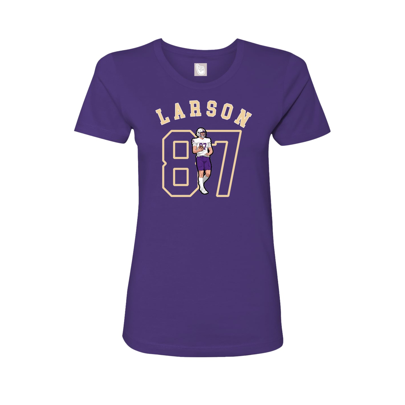 Fitted Women's Tee — Shirsey Arch in Purple