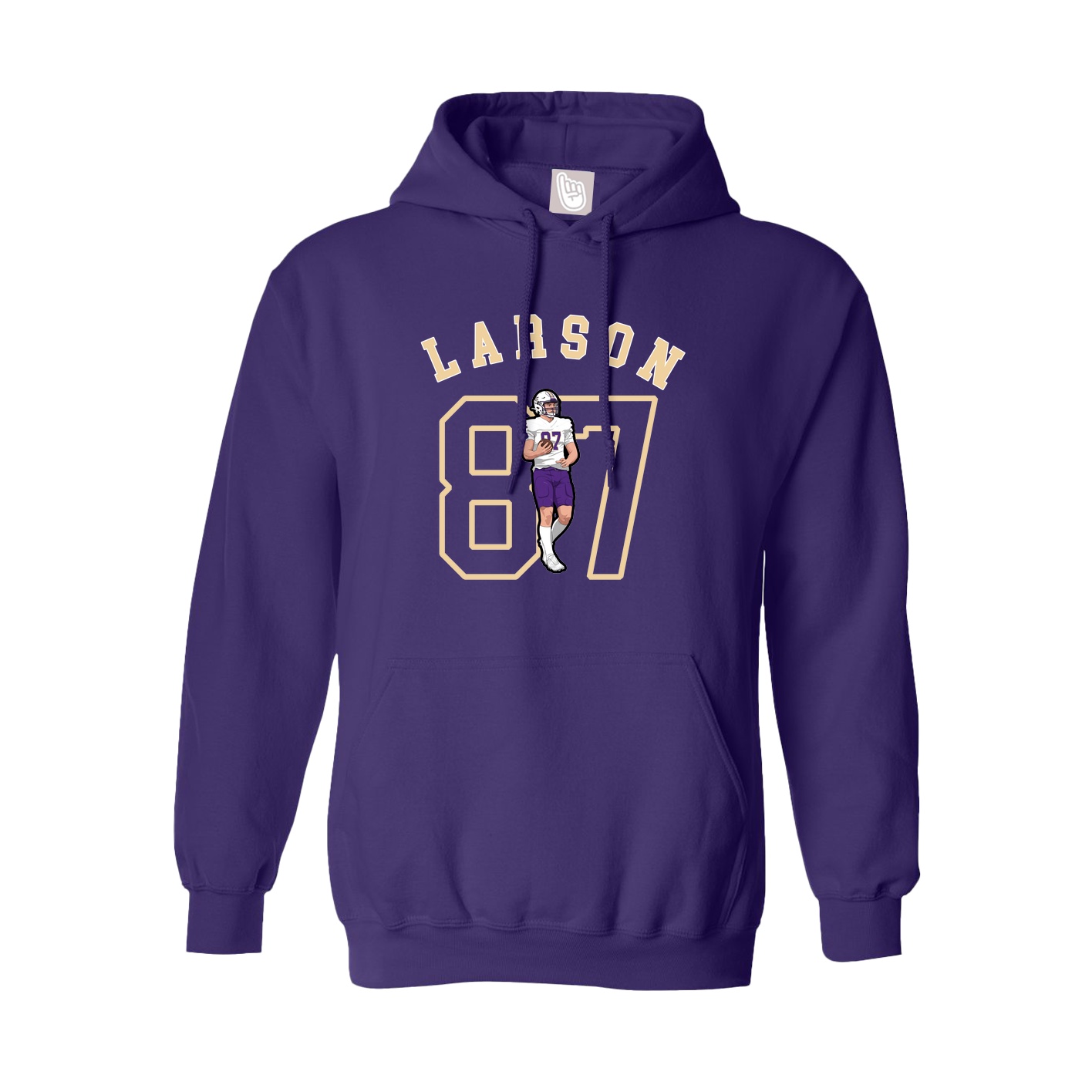 Youth Hoodie — Shirsey Arch in Purple