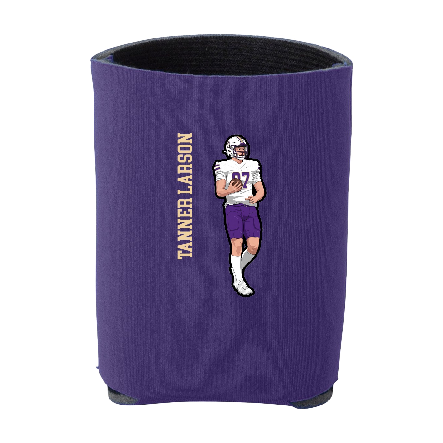 Can Holder — Name Vertical in Purple