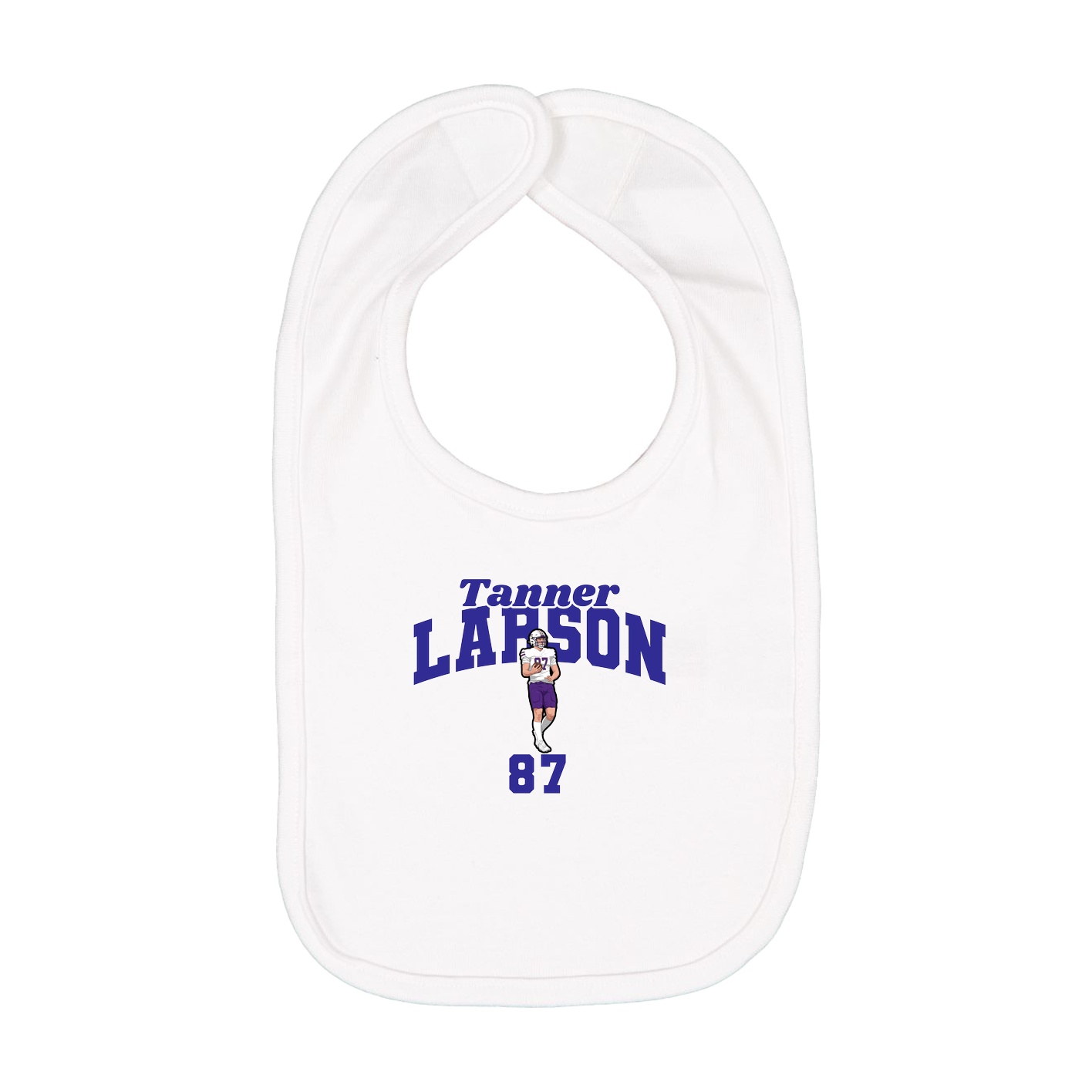 Infant Bib — Signature Arch in White