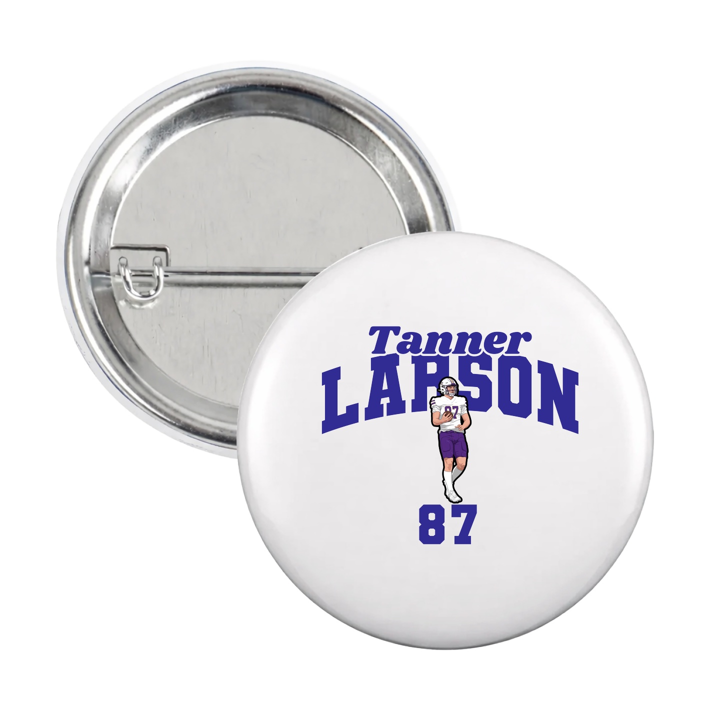 Game Day Button — Signature Arch in White
