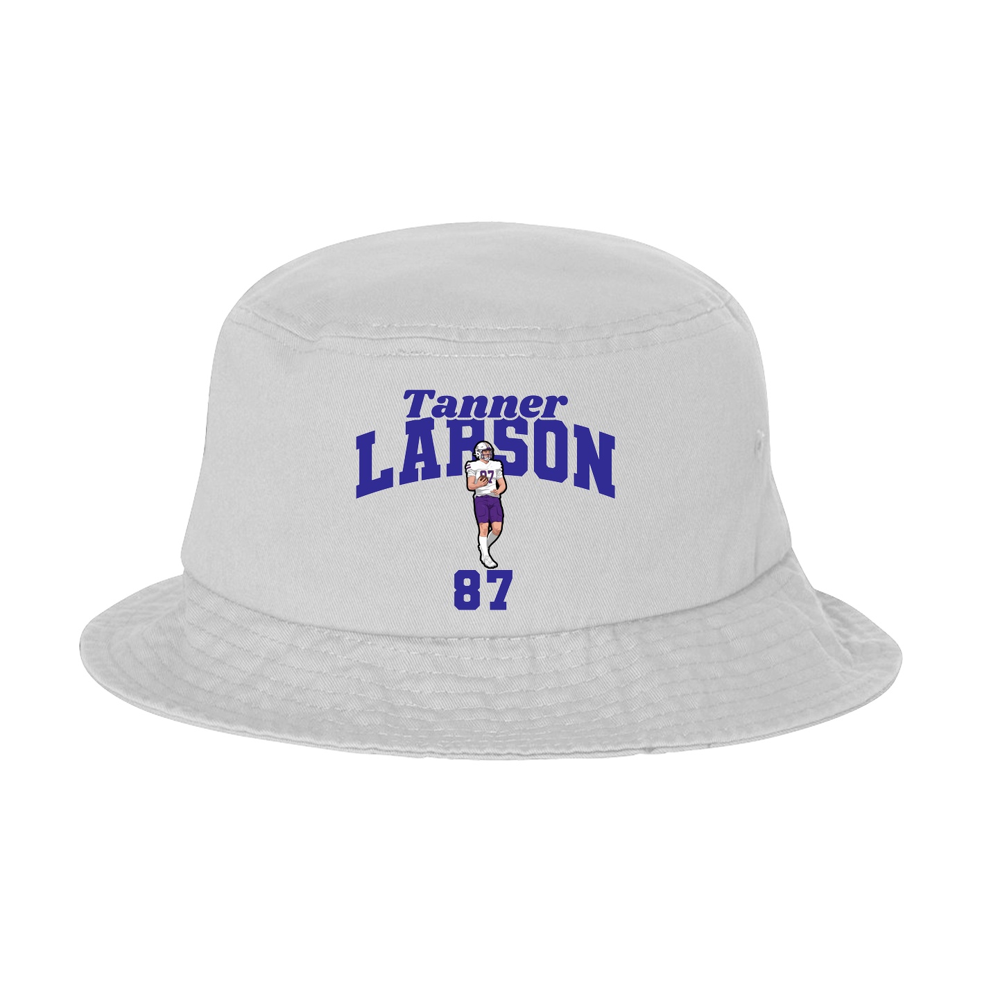 Bucket Cap — Signature Arch in White