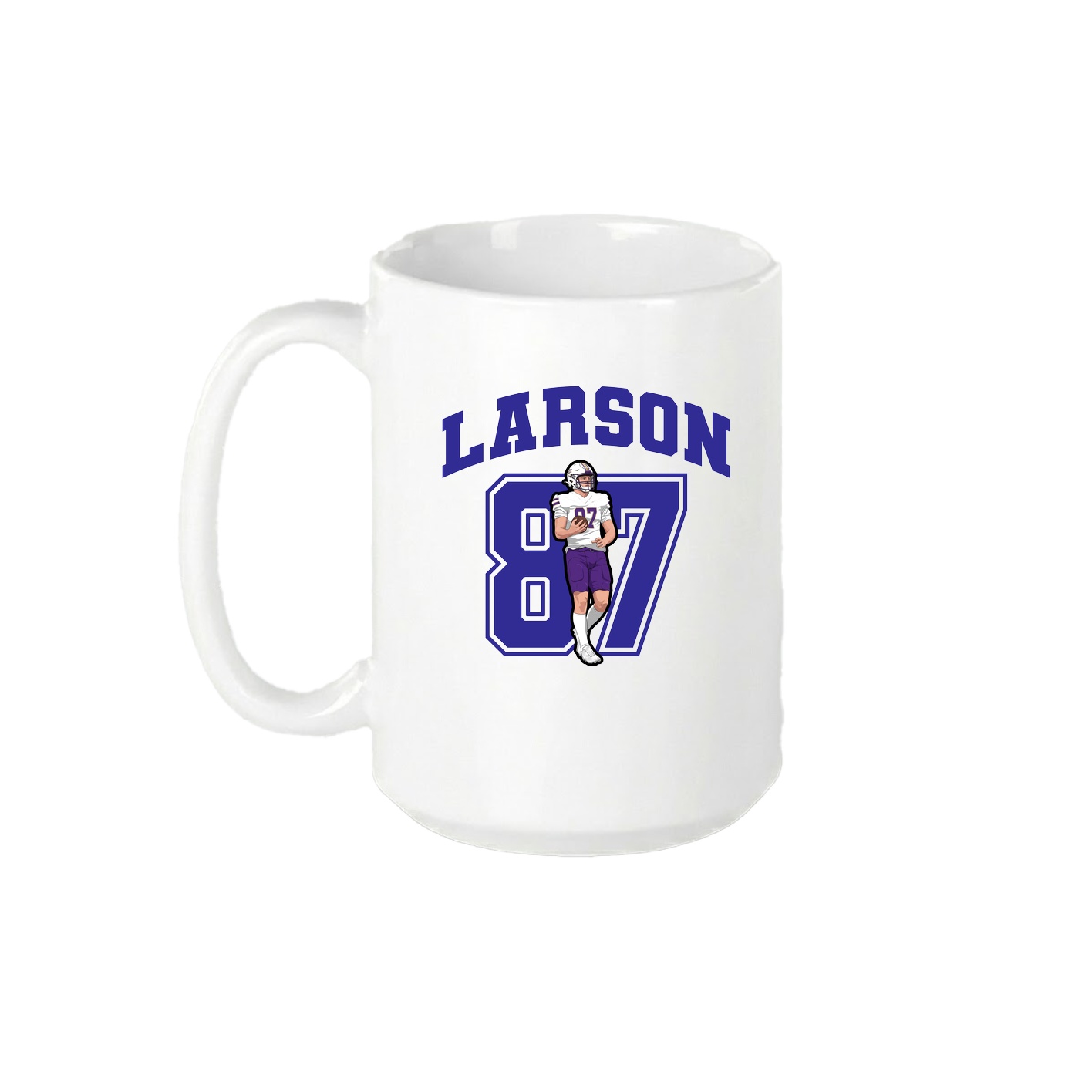 15oz Coffee Mug — Number in White