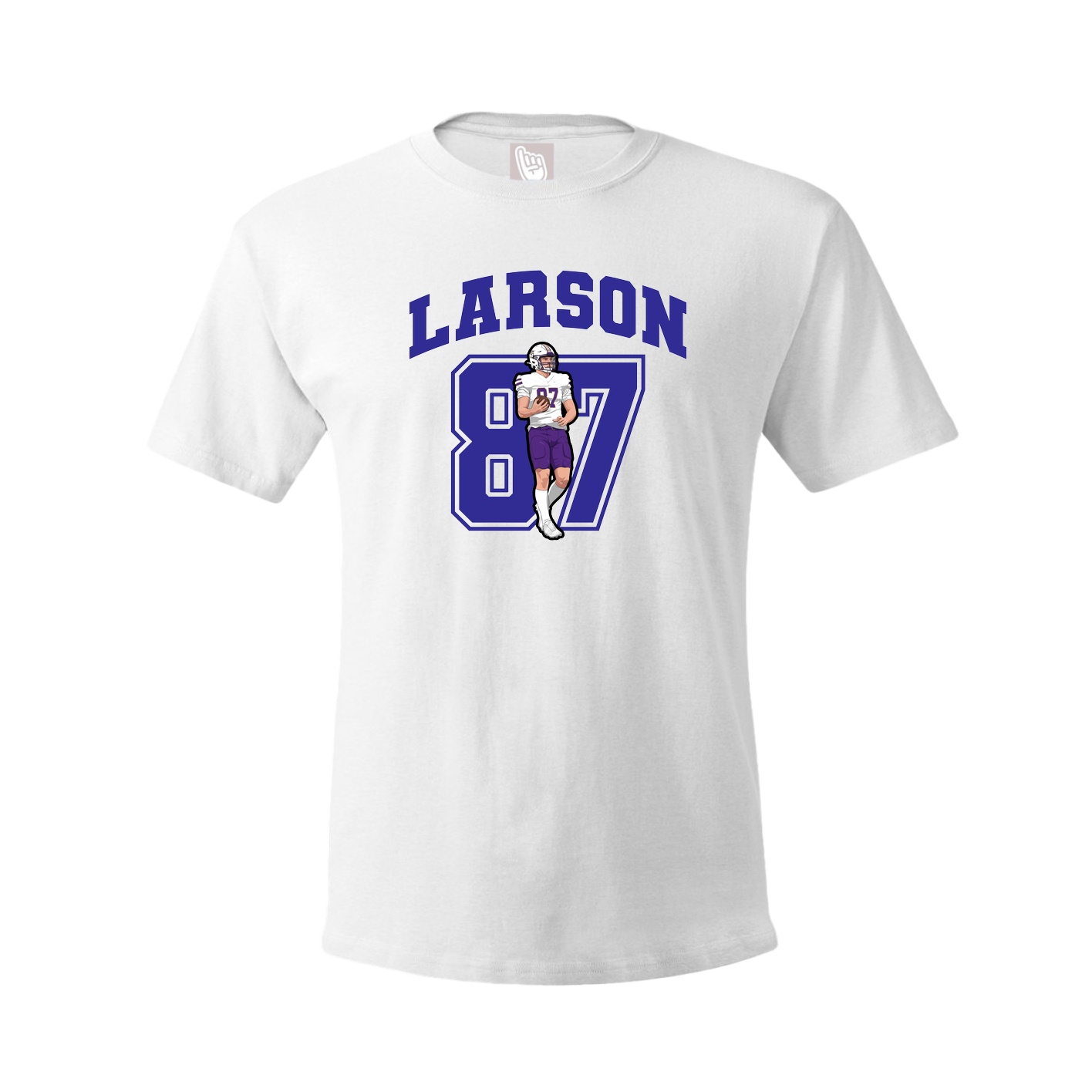 Youth Tee — Number in White