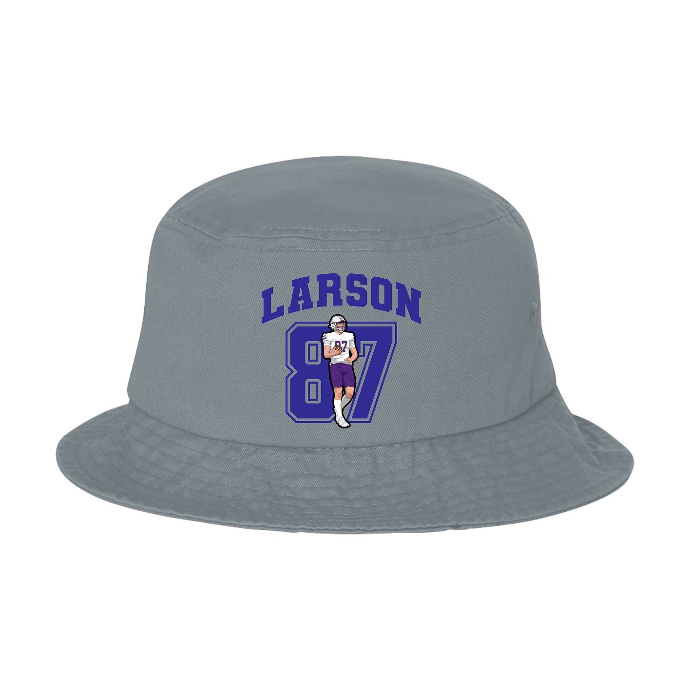 Bucket Cap — Number in Grey