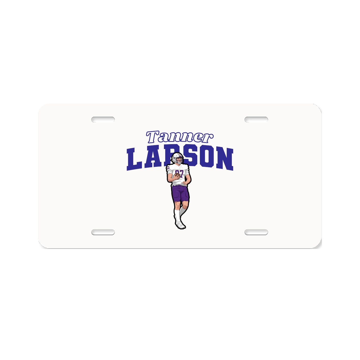 License Plate — Name Arch in Classic