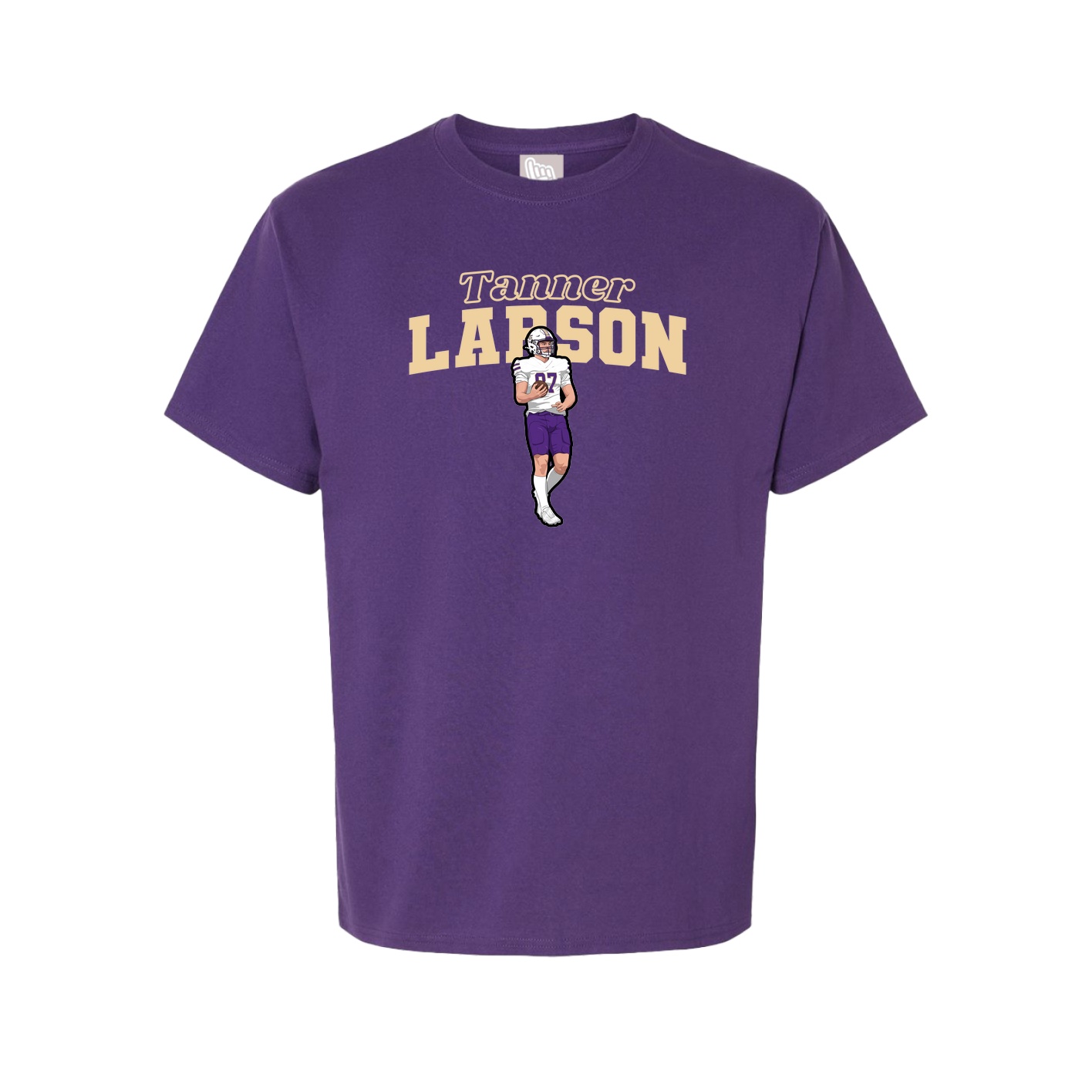 Youth Tee — Name Arch in Purple