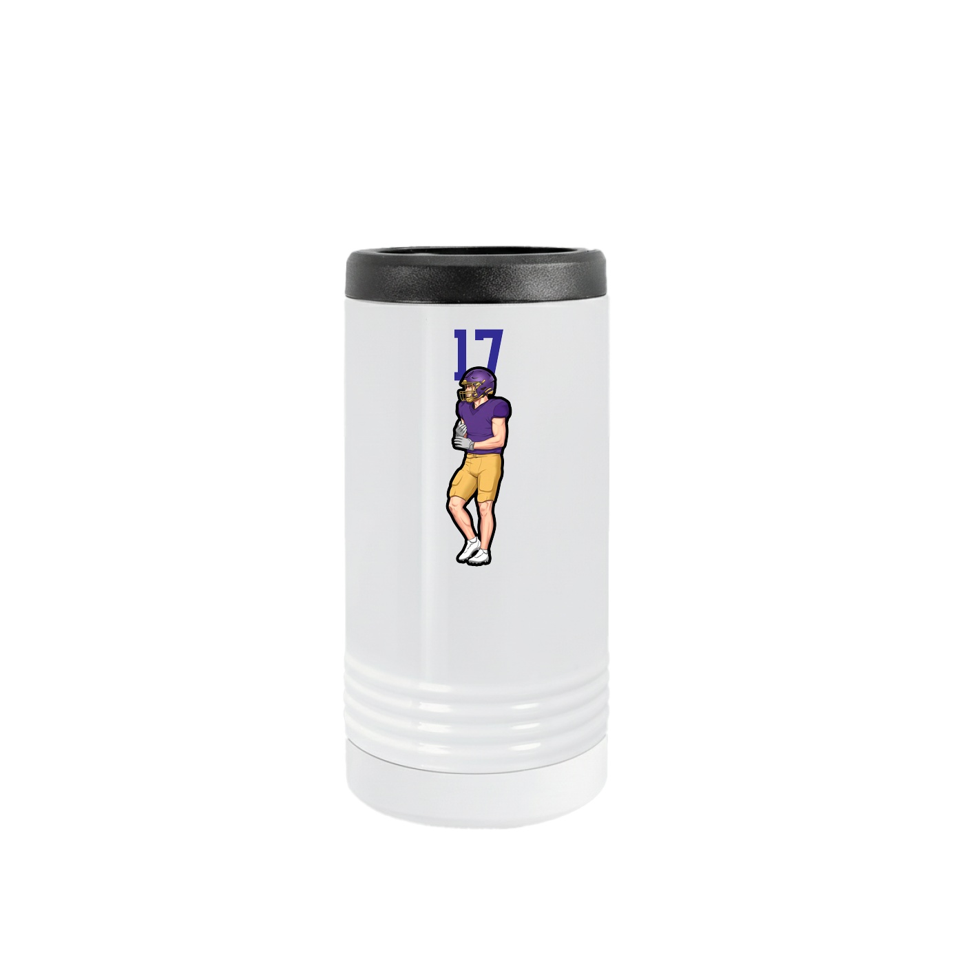 Slim Beverage Holder — Number Top in White