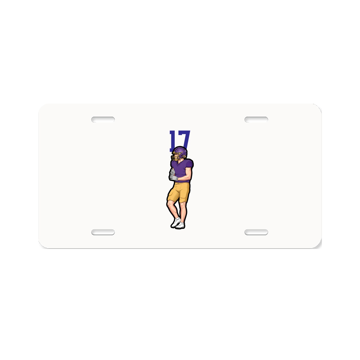 License Plate — Number Top in Classic