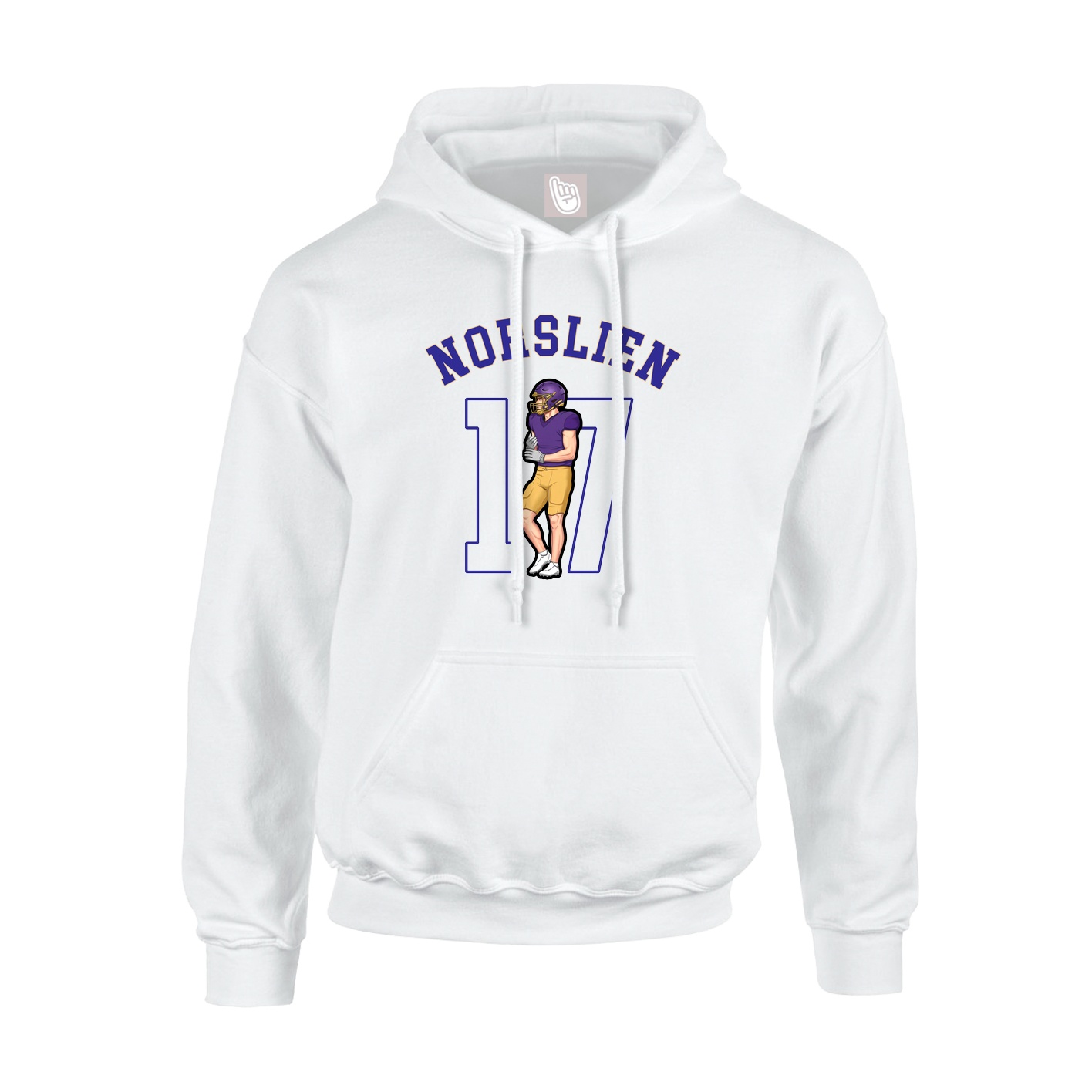 Youth Hoodie — Shirsey Arch in White